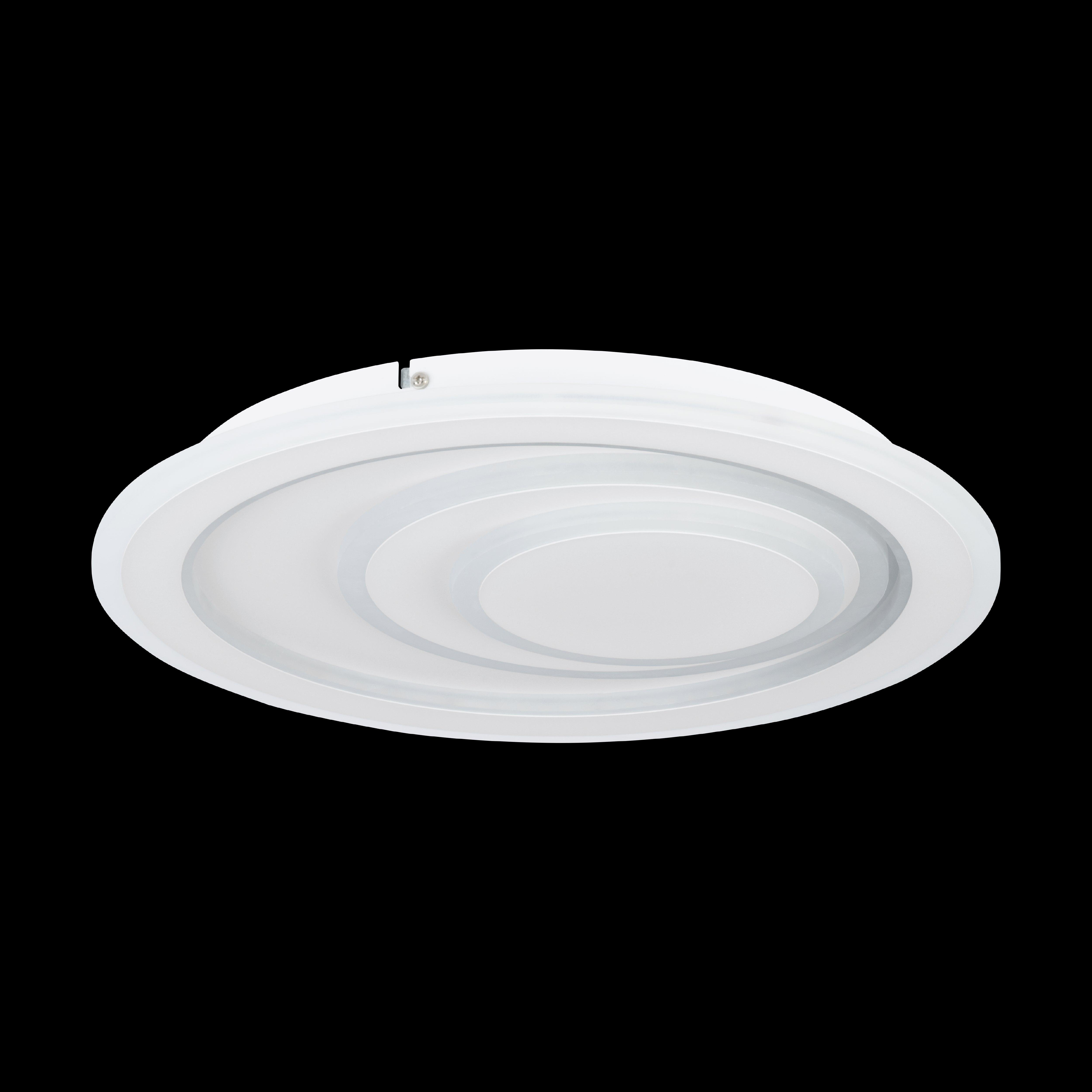 eglo palagiano 1 flush white round led ceiling light 38cm living room image
