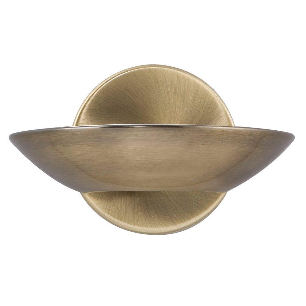 Sardina 7.5w LED Brass & Frosted Glass Uplight Wall Light-warehouse-091026