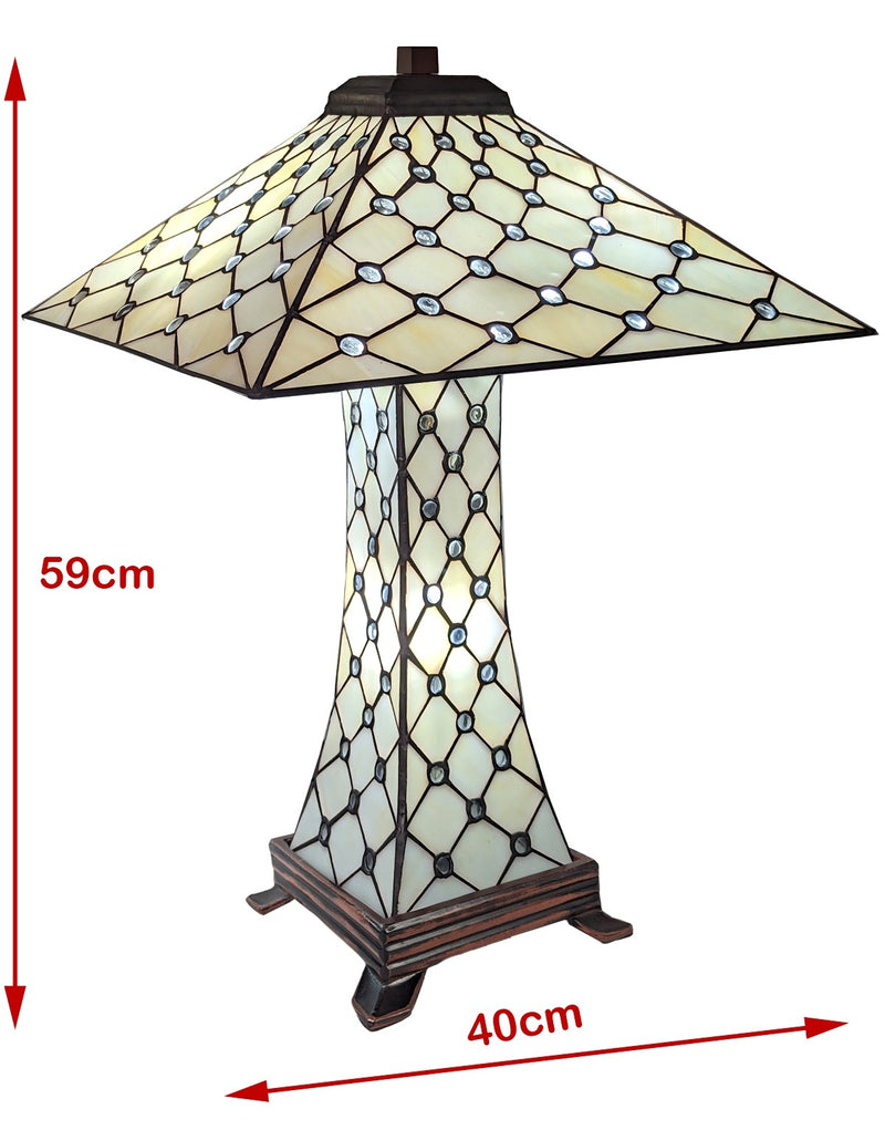 Jewelled Pyramid Tiffany Lamp