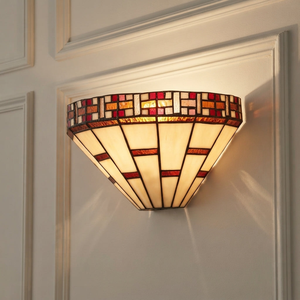 Oaks Lighting Aremisa Tiffany Wall Light
