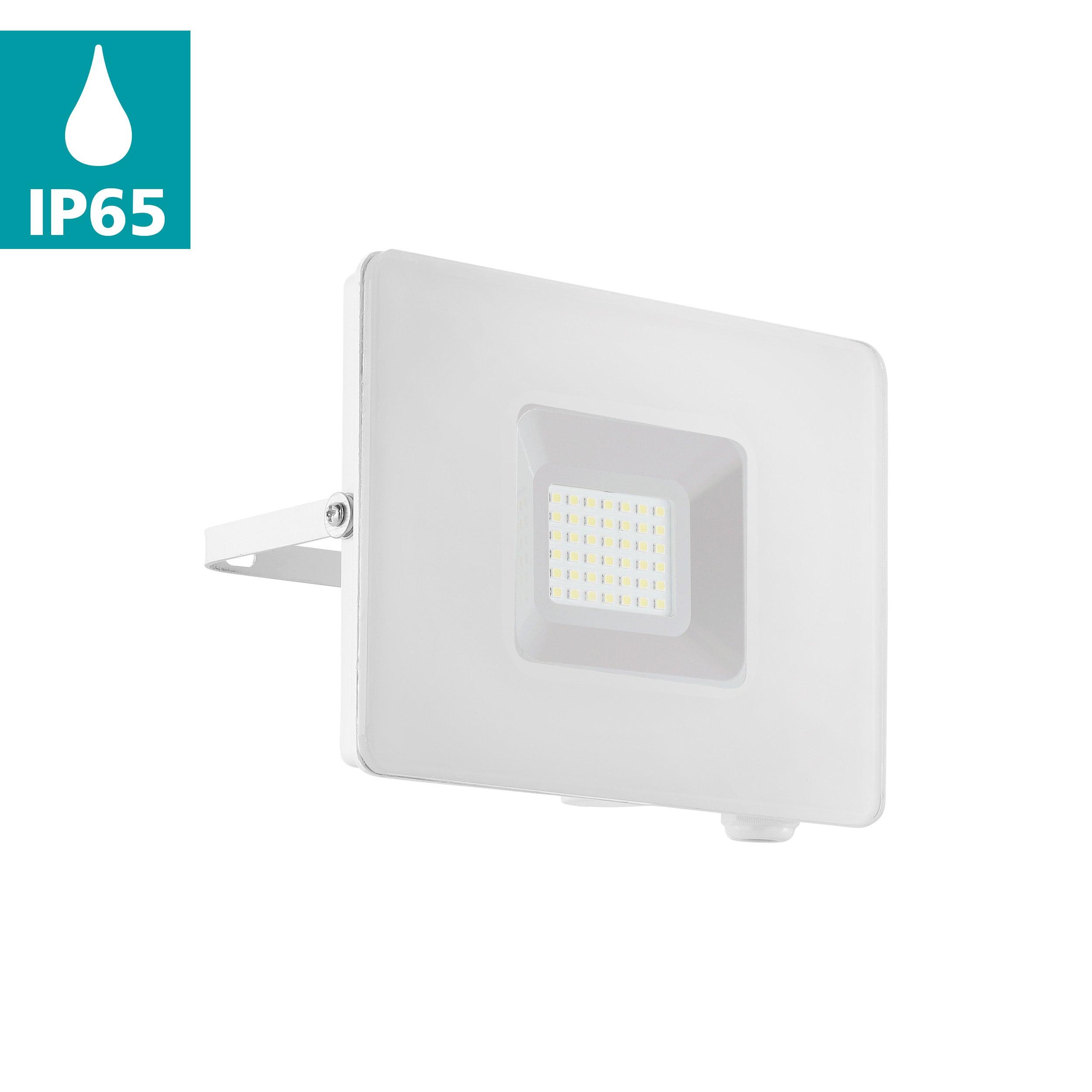 eglo faedo 3 ip65 white led outdoor flood light 31w kitchen lighting 