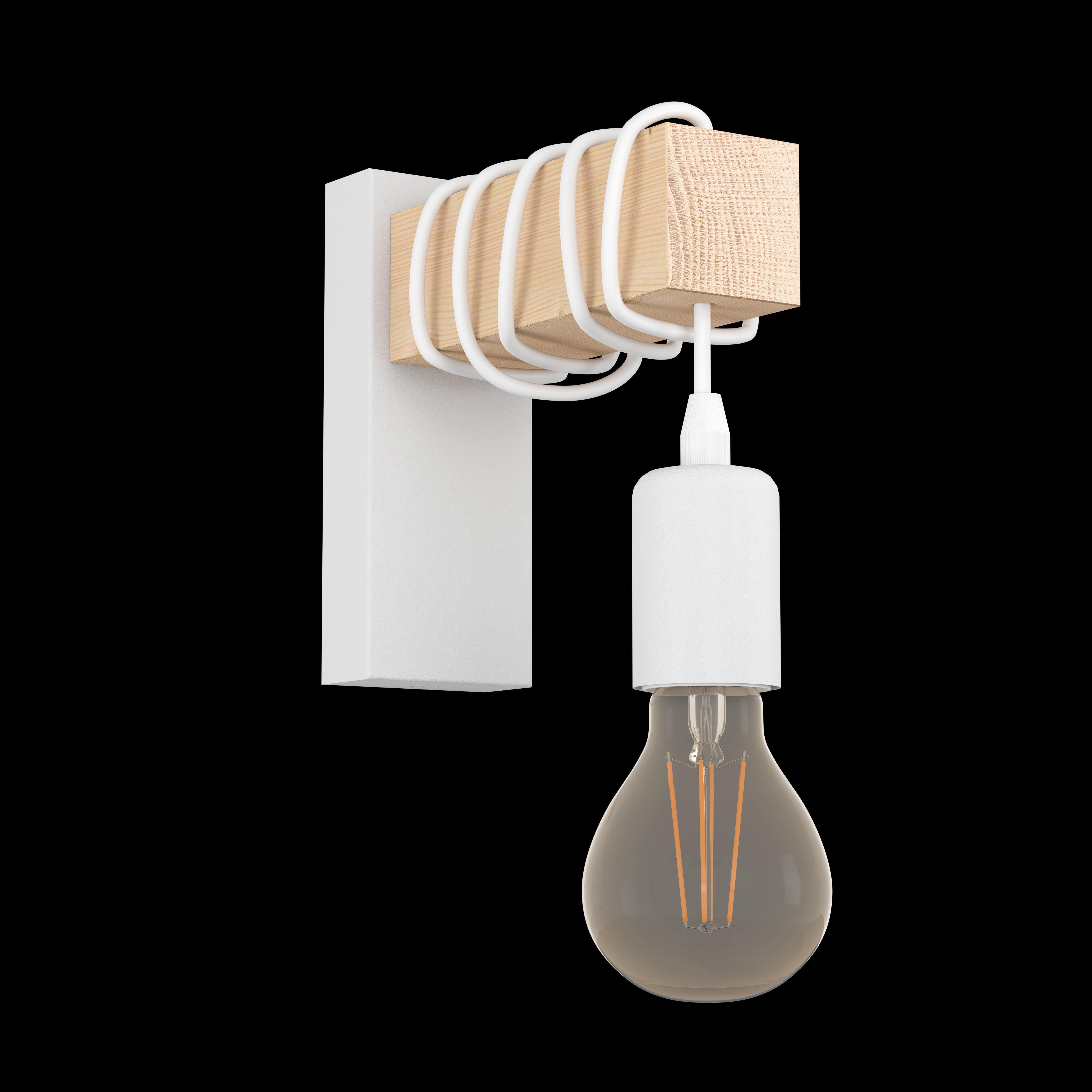 eglo townshend white wood wall light living room image