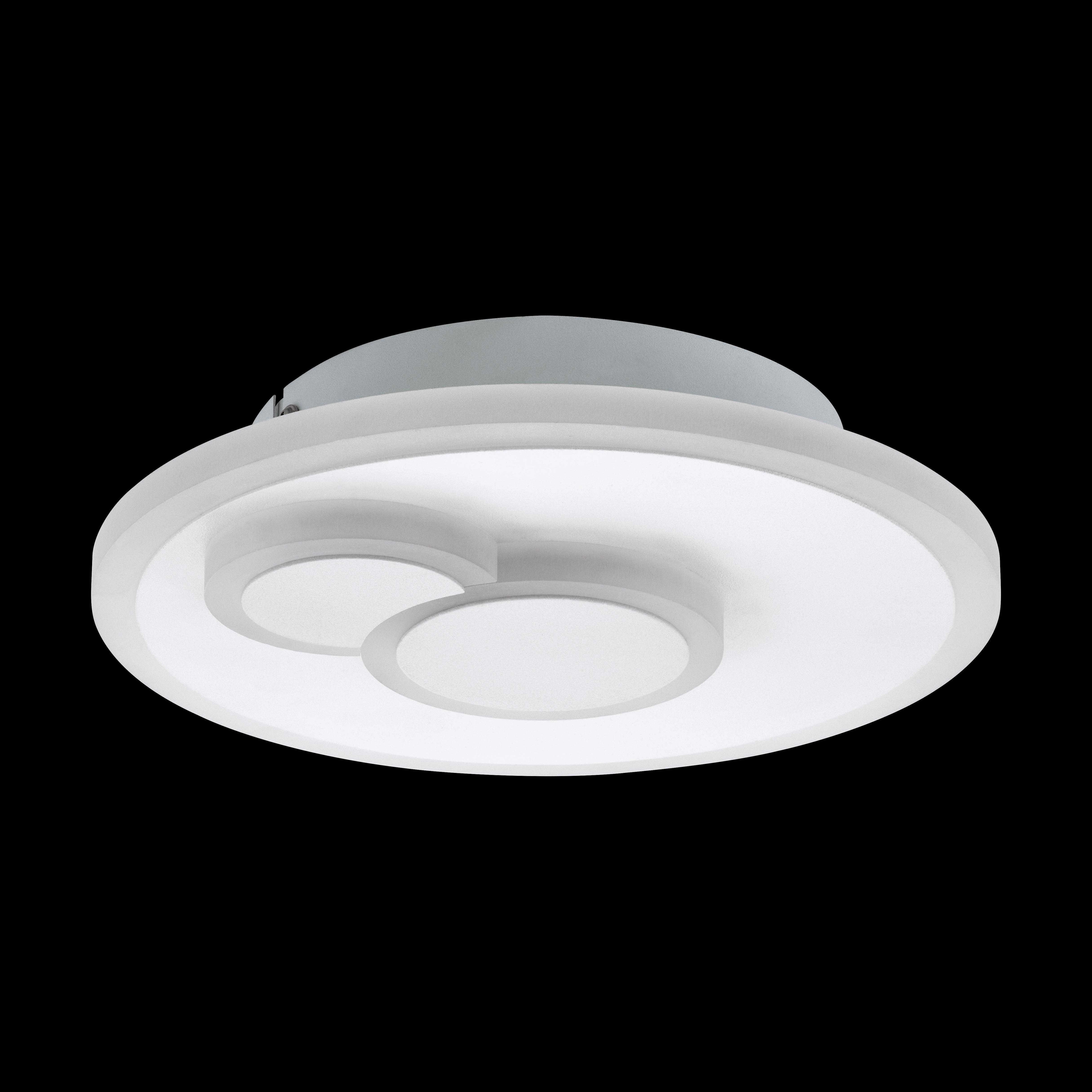 eglo cadegal white round led flush ceiling light living room image