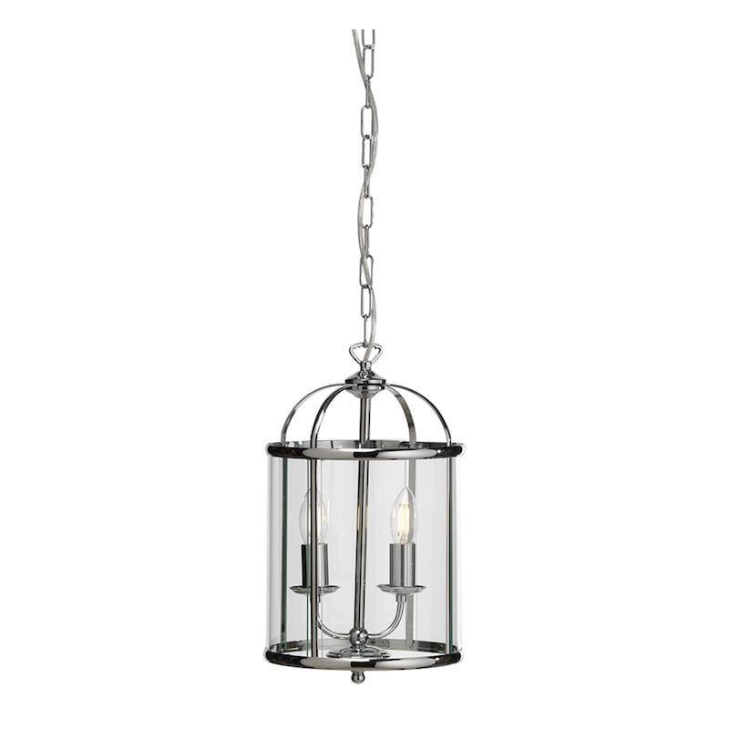 Oaks Fern Ceiling Lantern Chrome 2 Light-warehouse-clearance-020426