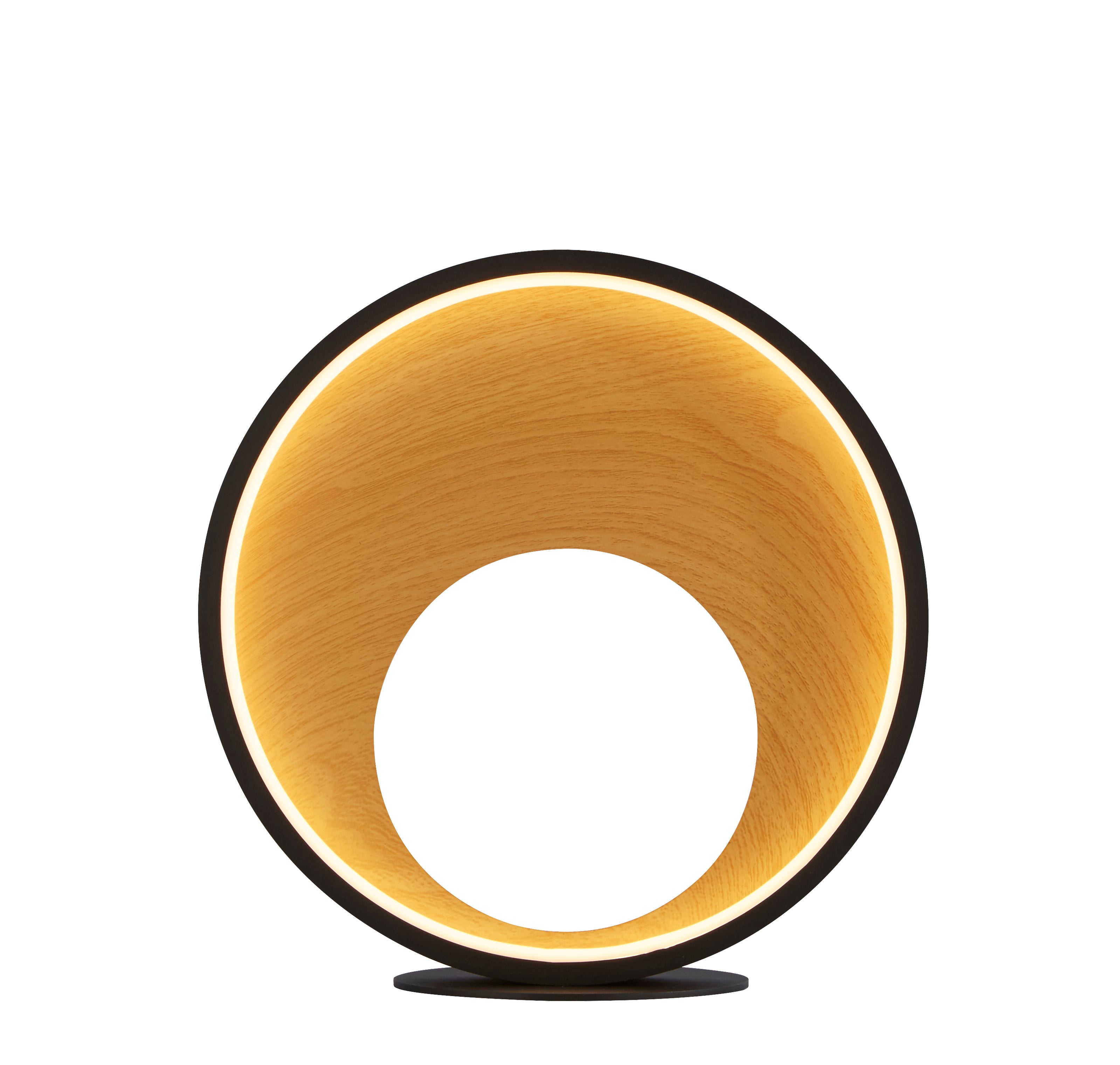 Searchlight Curio Black & Wood Table Lamp