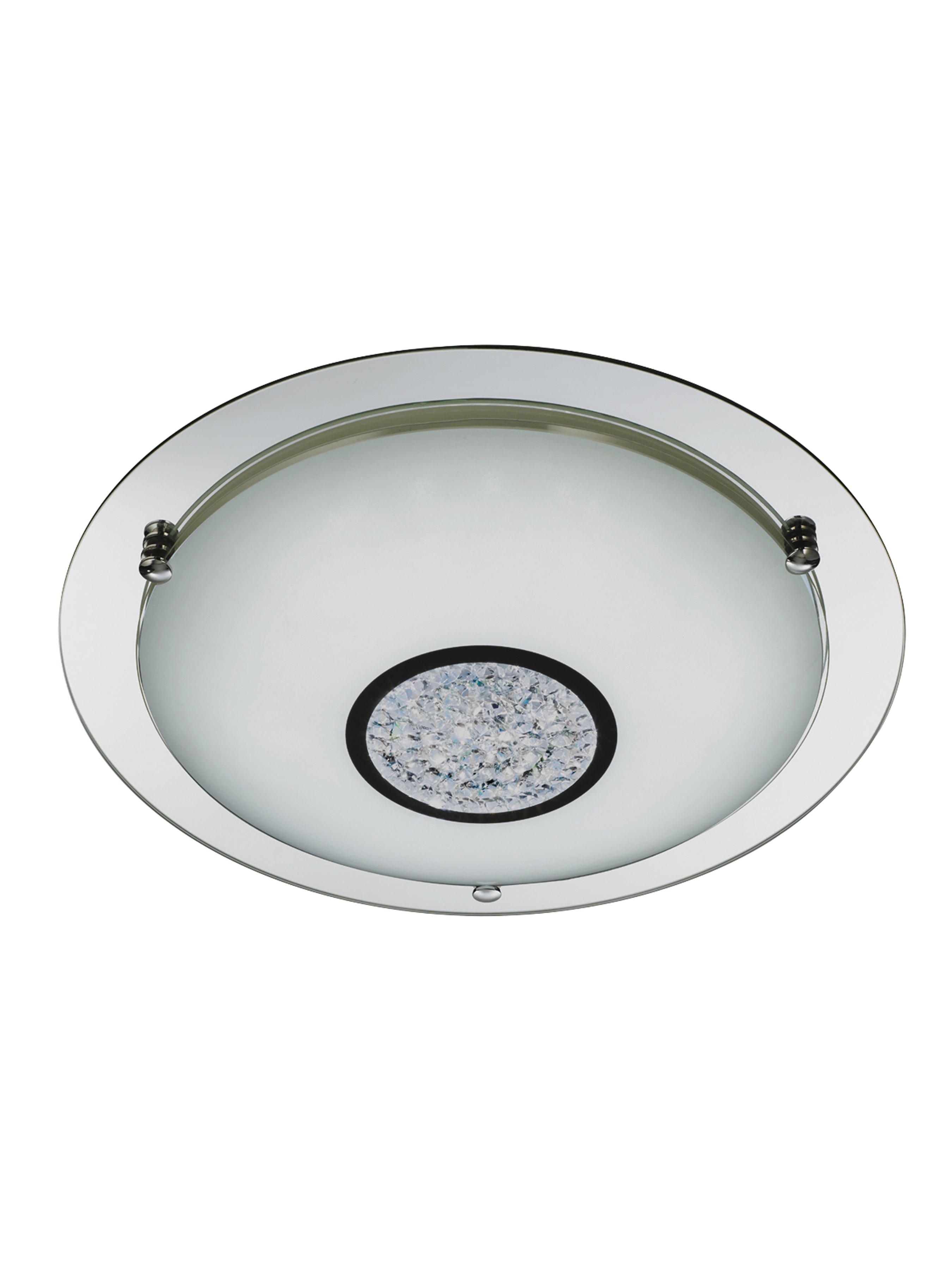 Searchlight Portland IP44 LED Flush - Chrome & Mirror