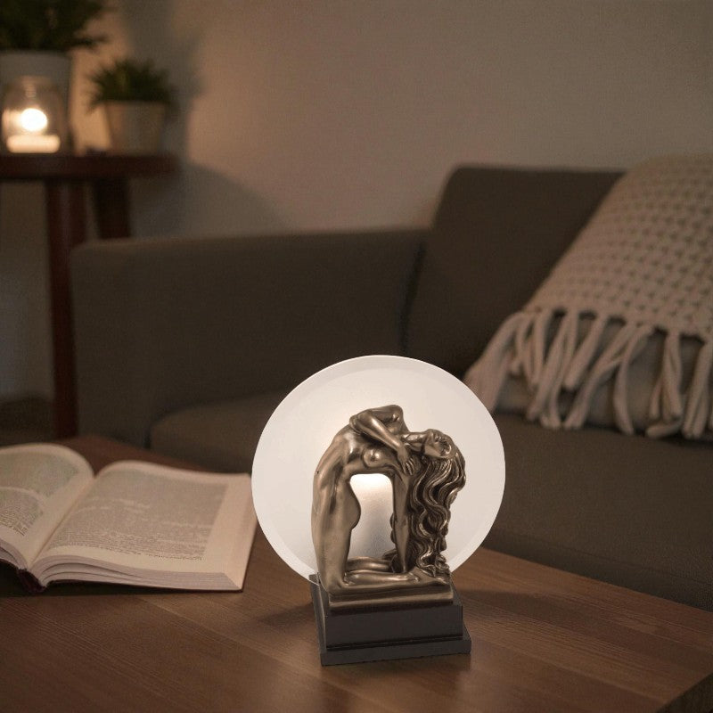 Awakening Art Deco Figurine Lamp