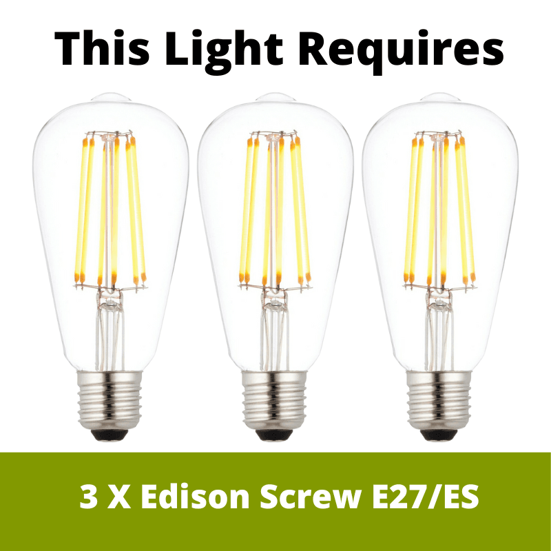 Kichler Waverly 3 Light Chandelier - Natural Brass-OPEN-BOX-50-290626