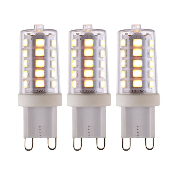 3 X G9 LED SMD Dimmable Light Bulb 3.7W Warm White