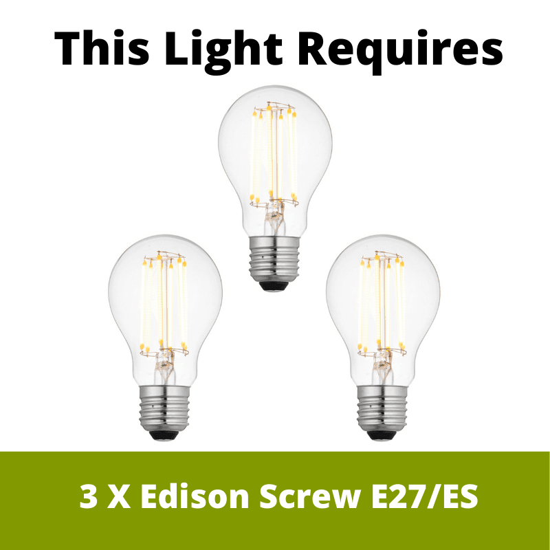 Eglo Manby 3 Light Black Round Mesh Shade Ceiling Pendant