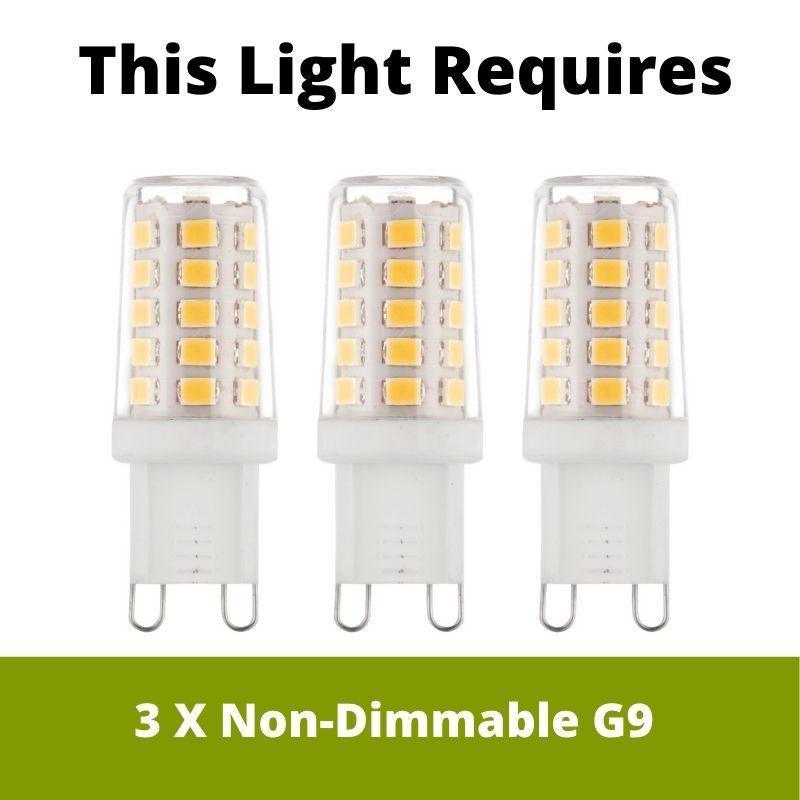 Flaxton 3 Arm Satin Nickel Semi Flush with Opal Glass Shades-warehouse-180926