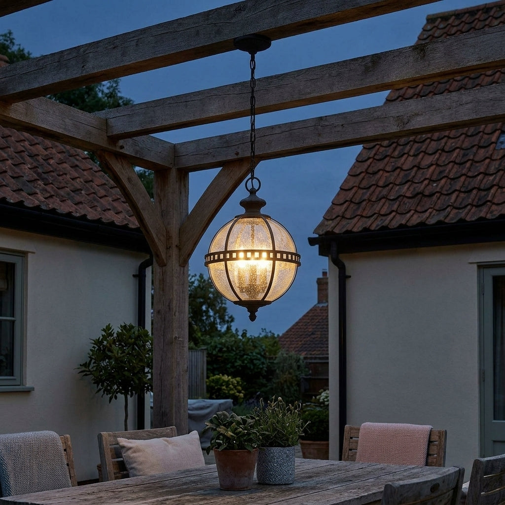 Kichler Halleron Grey Outdoor 3 Light Pendant
