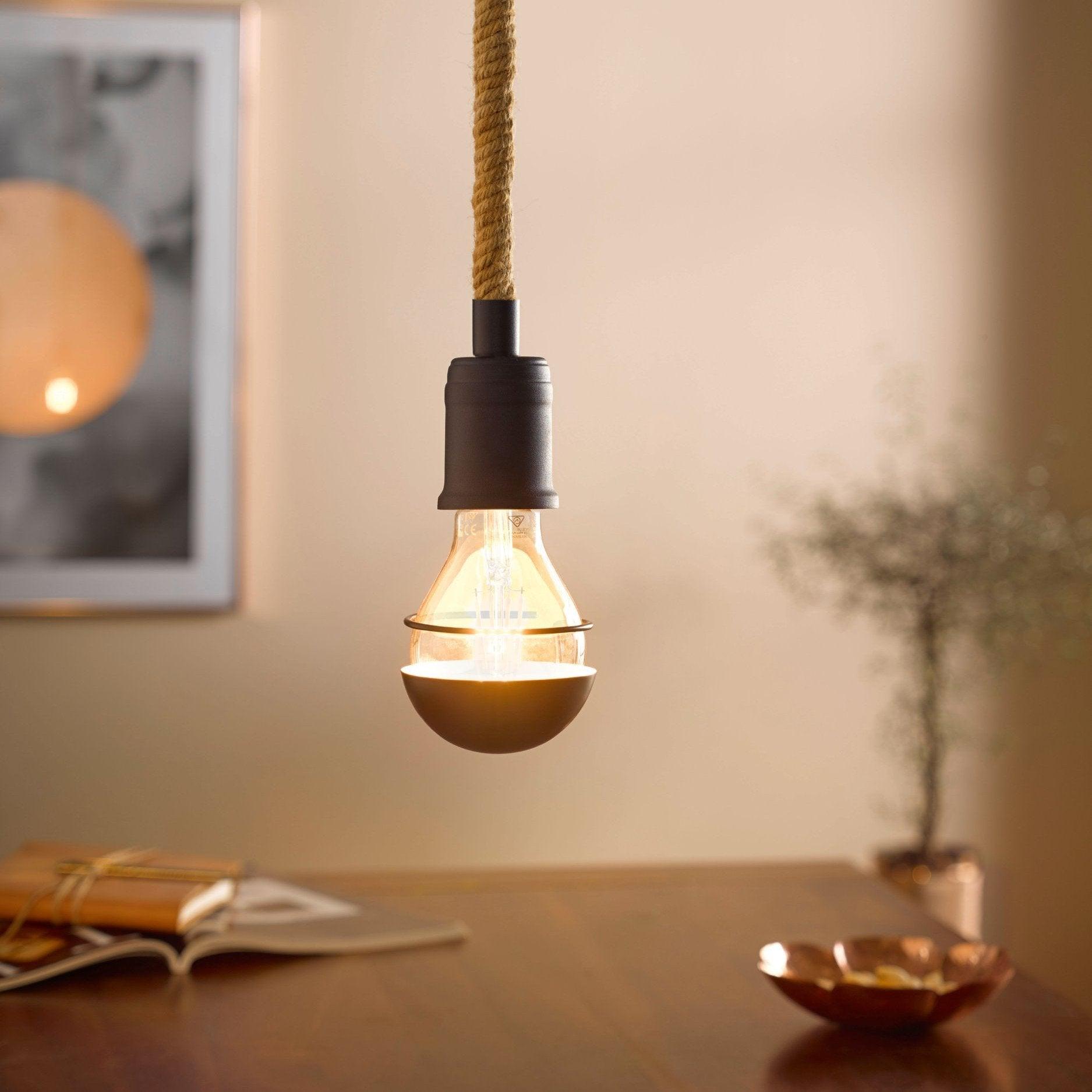 eglo rampside hemp rope hanging ceiling pendant