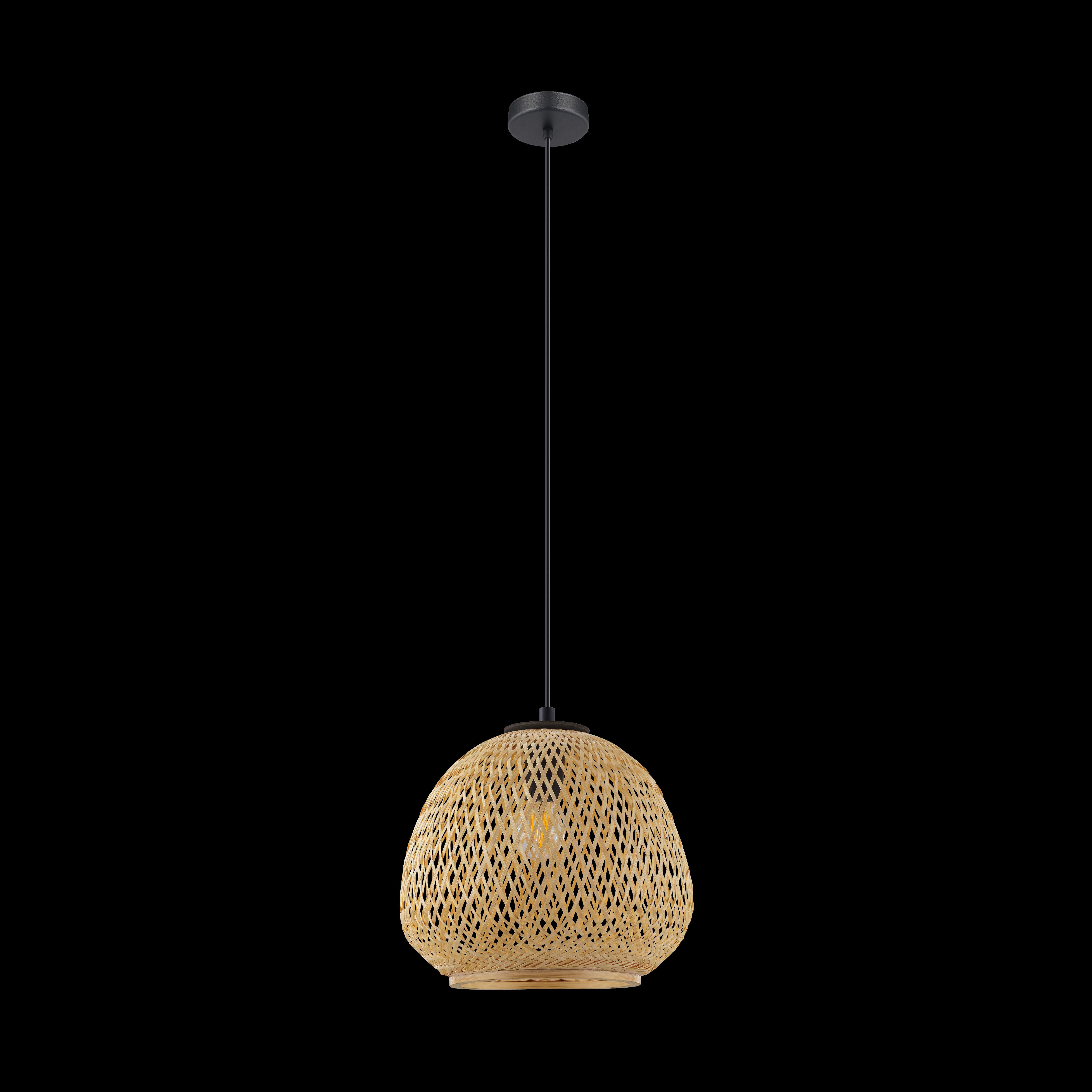 eglo dembleby wicker lampshade ceiling pendant living room image