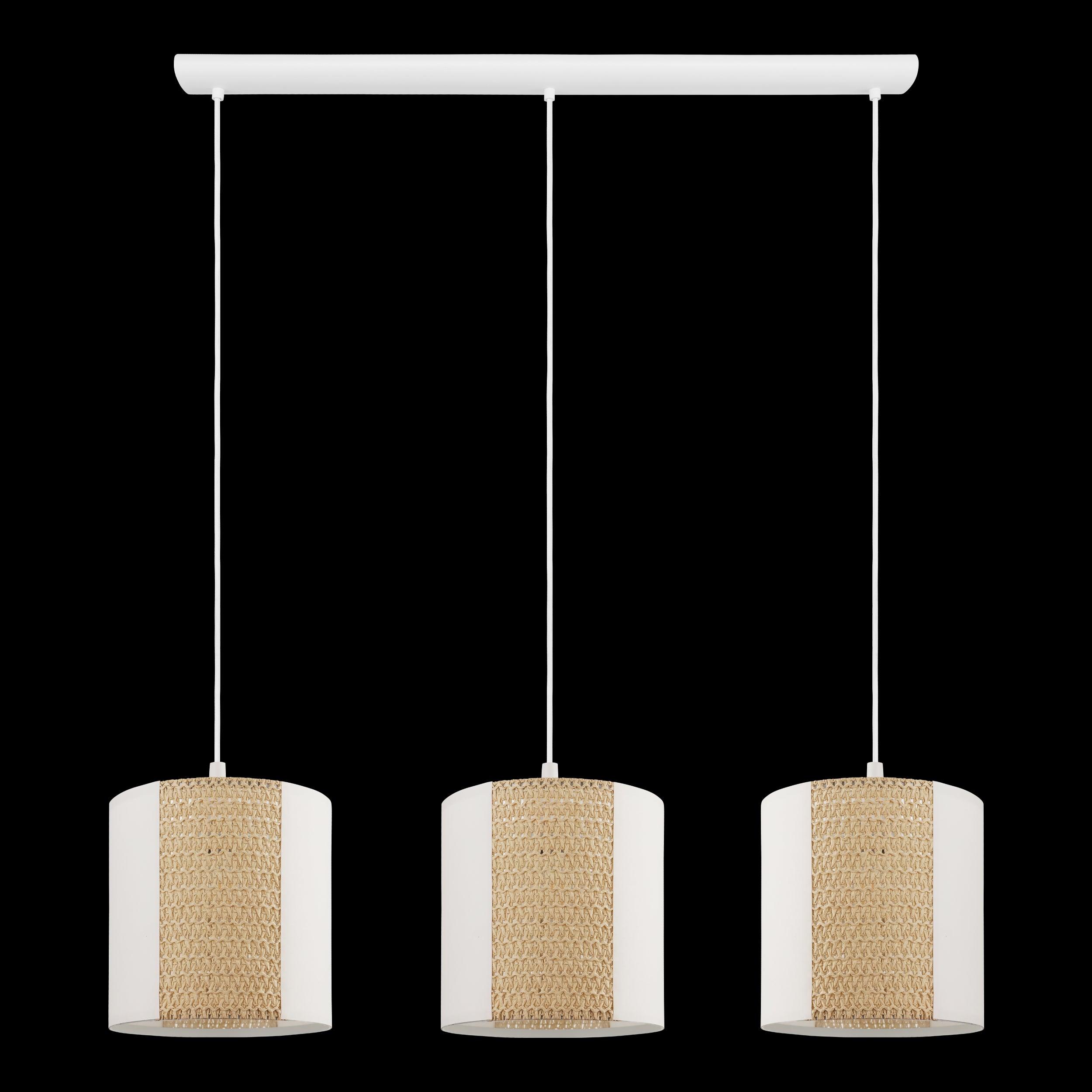 eglo arnhem 3 light kraft paper seagrass ceiling pendant living room image