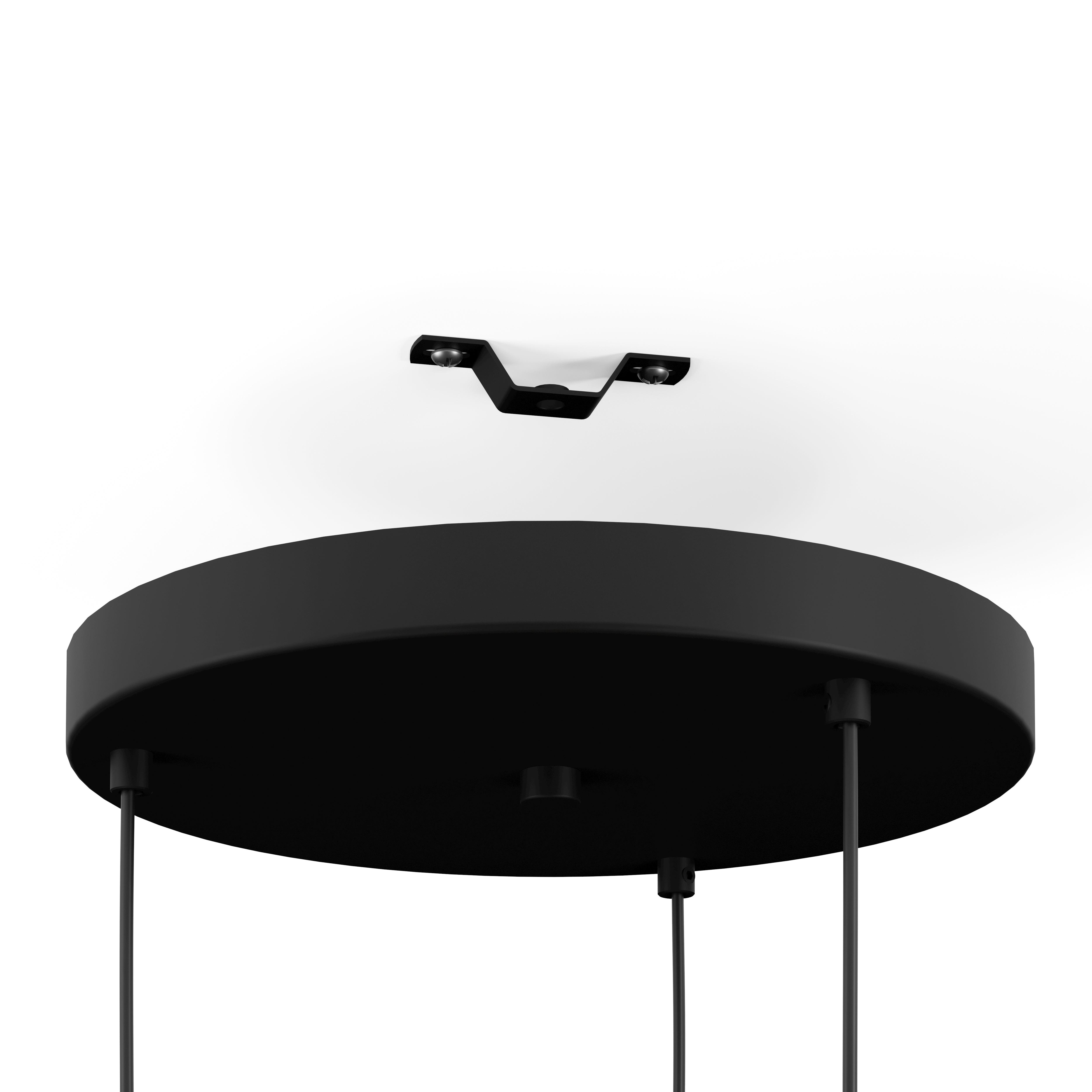 eglo ipsden 3 light hoop black ceiling pendant kitchen lighting 