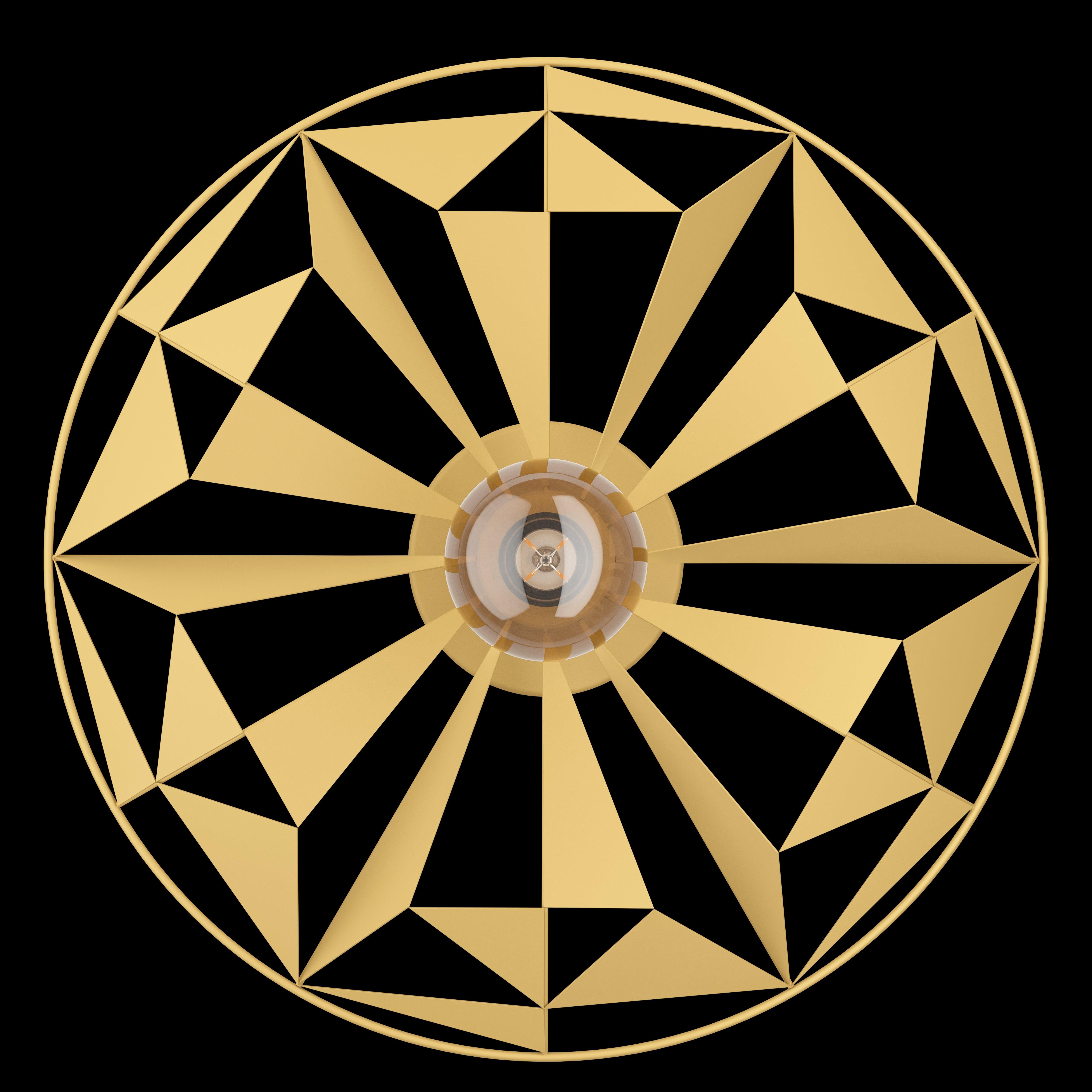 eglo castanuelo gold round flush ceiling light Kitchen Lighting Close Up