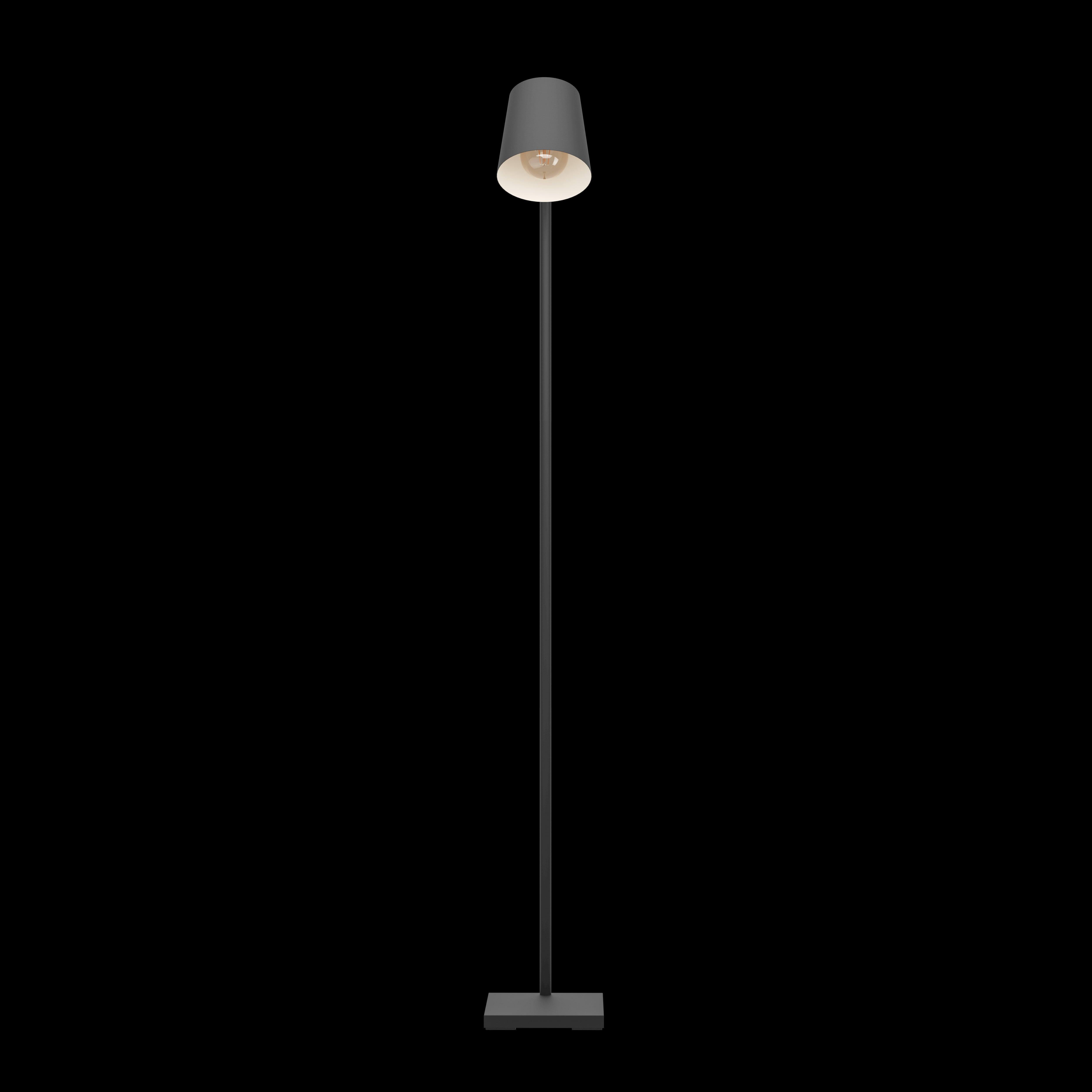eglo lacey black metal nordic style floor lamp living room close up