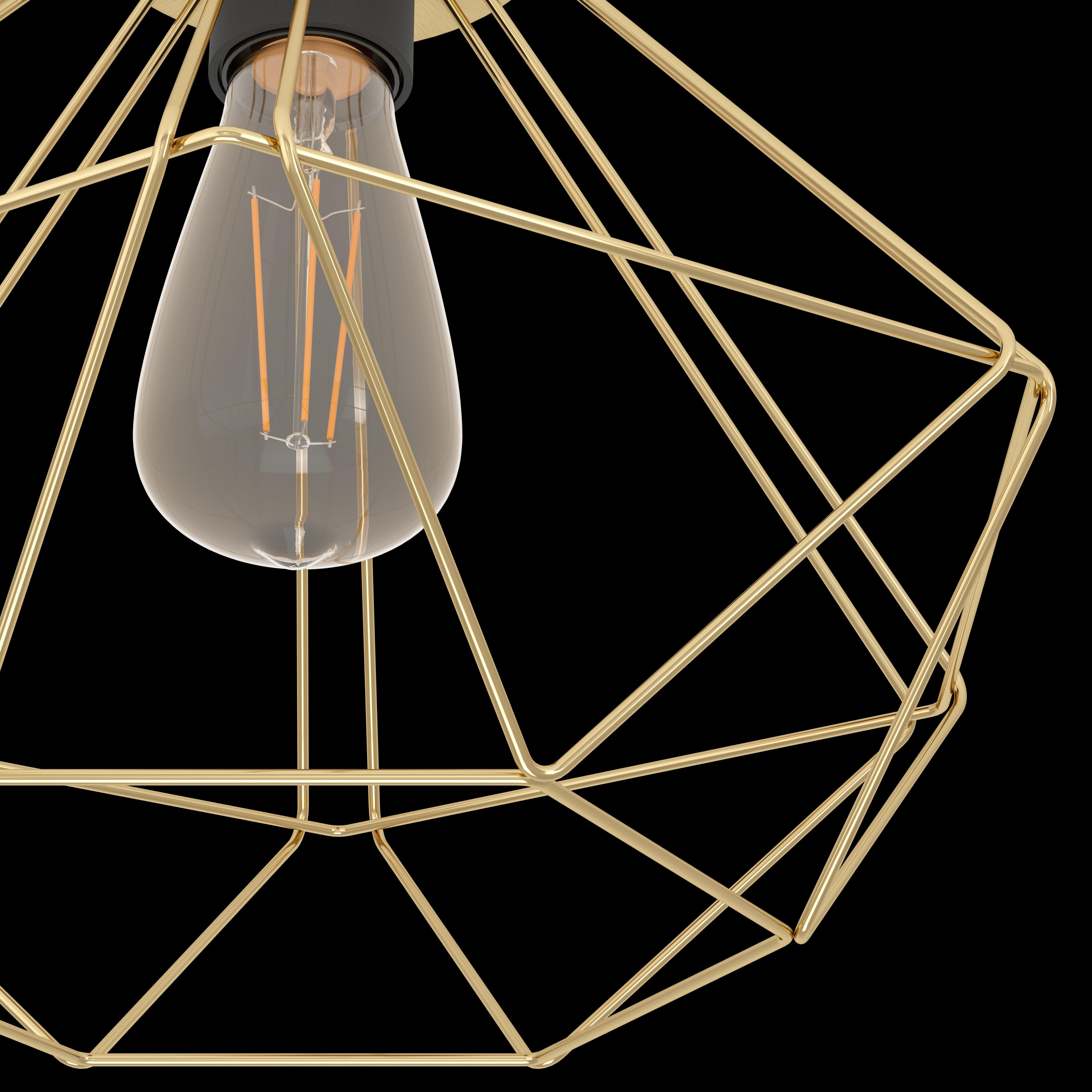 eglo tarbes gold metal flush ceiling light kitchen lighting 