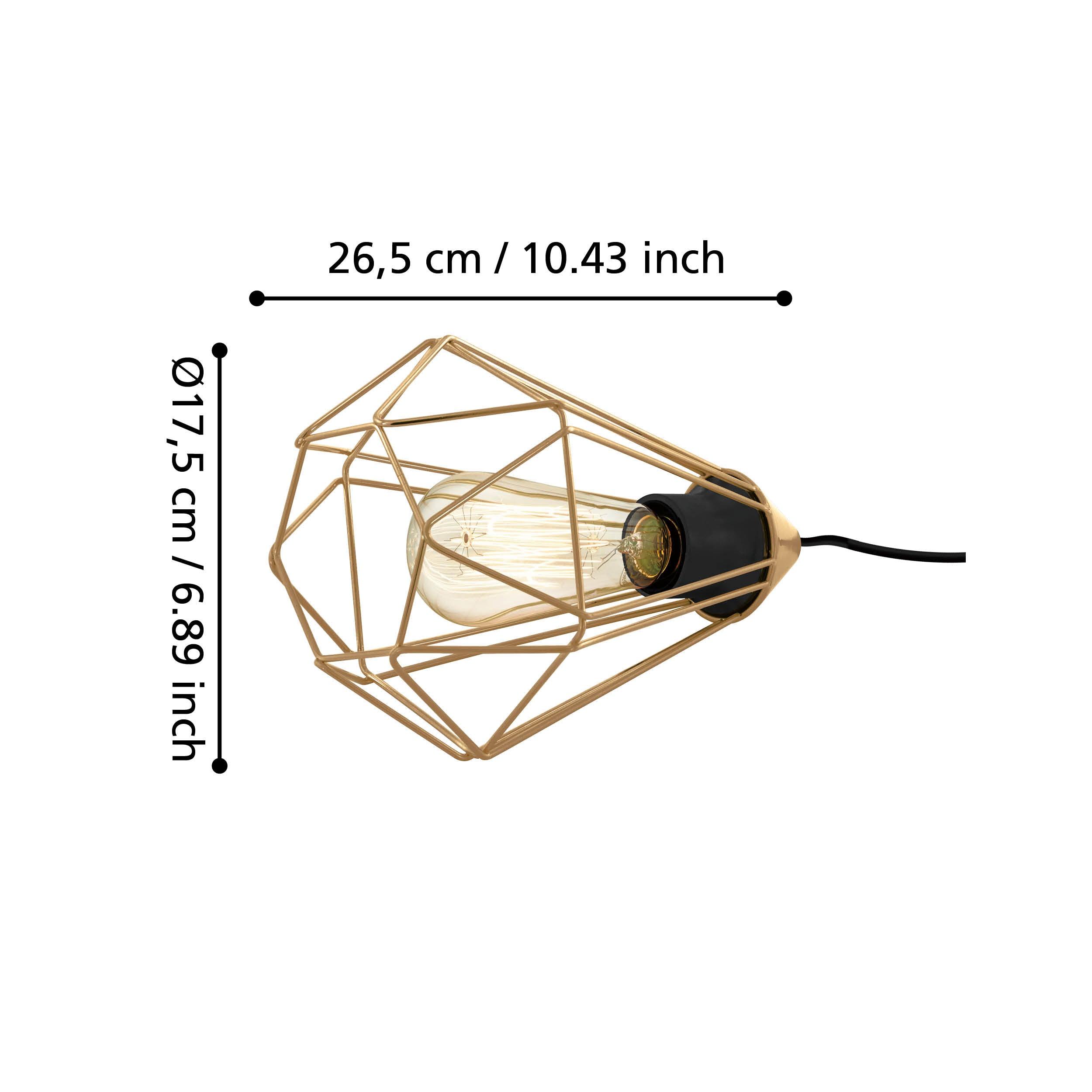 eglo tarbes brass wire table lamp Kitchen Lighting Close Up