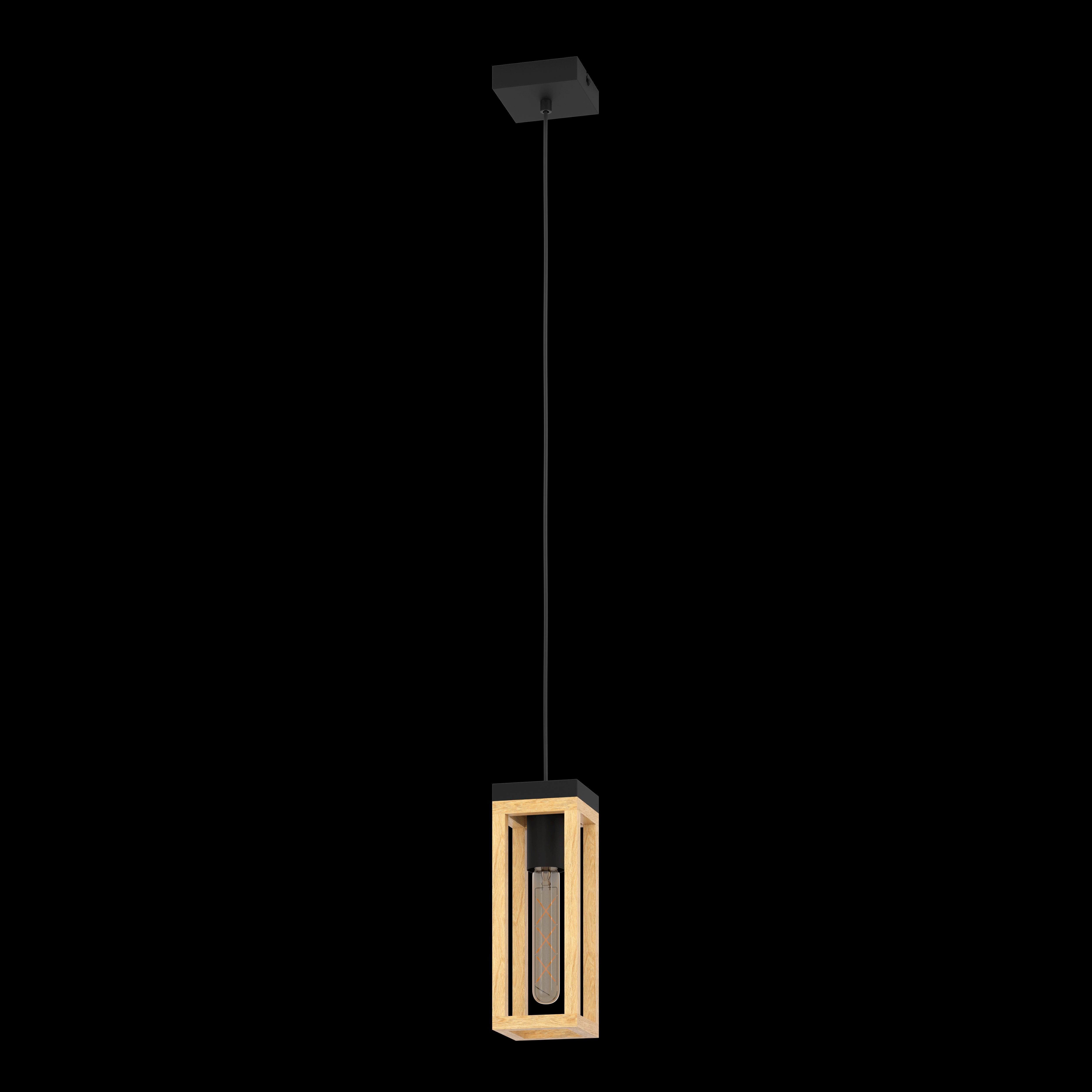 eglo nafferton black wood ceiling pendant living room image