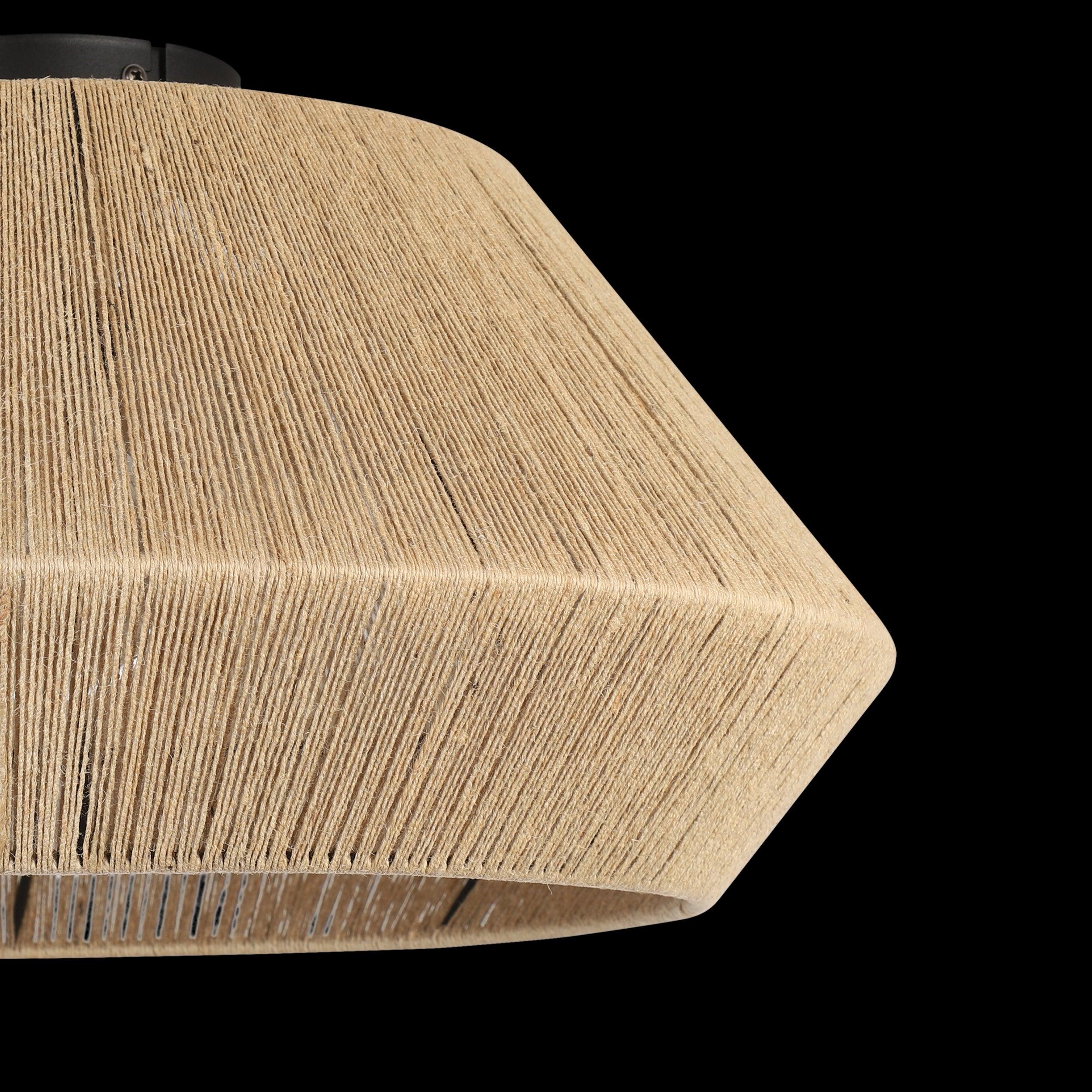 eglo alderney flush textile thread ceiling light kitchen lighting 