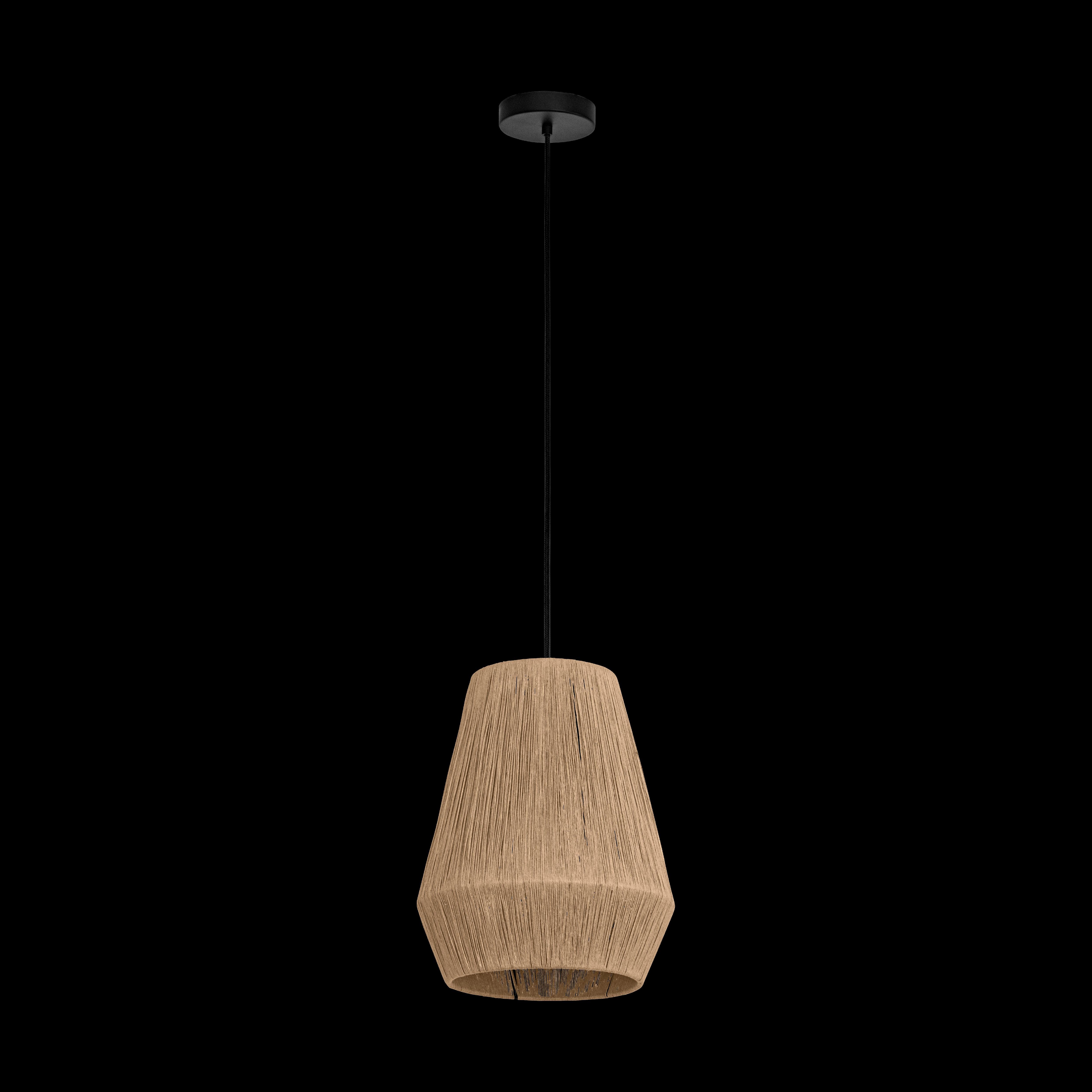 eglo alderney hemp lampshade ceiling pendant living room image