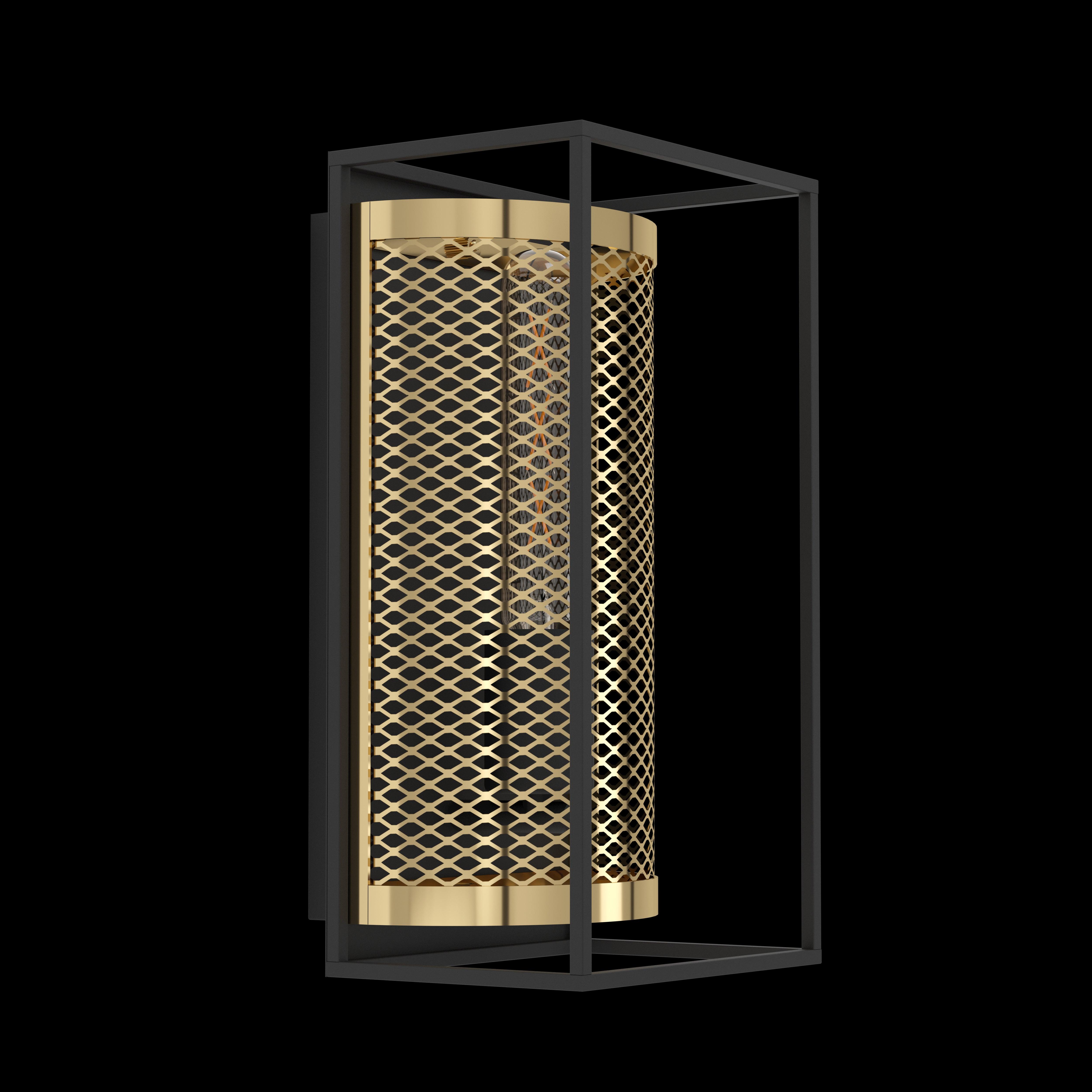 eglo nohales black brass industrial wall light living room image