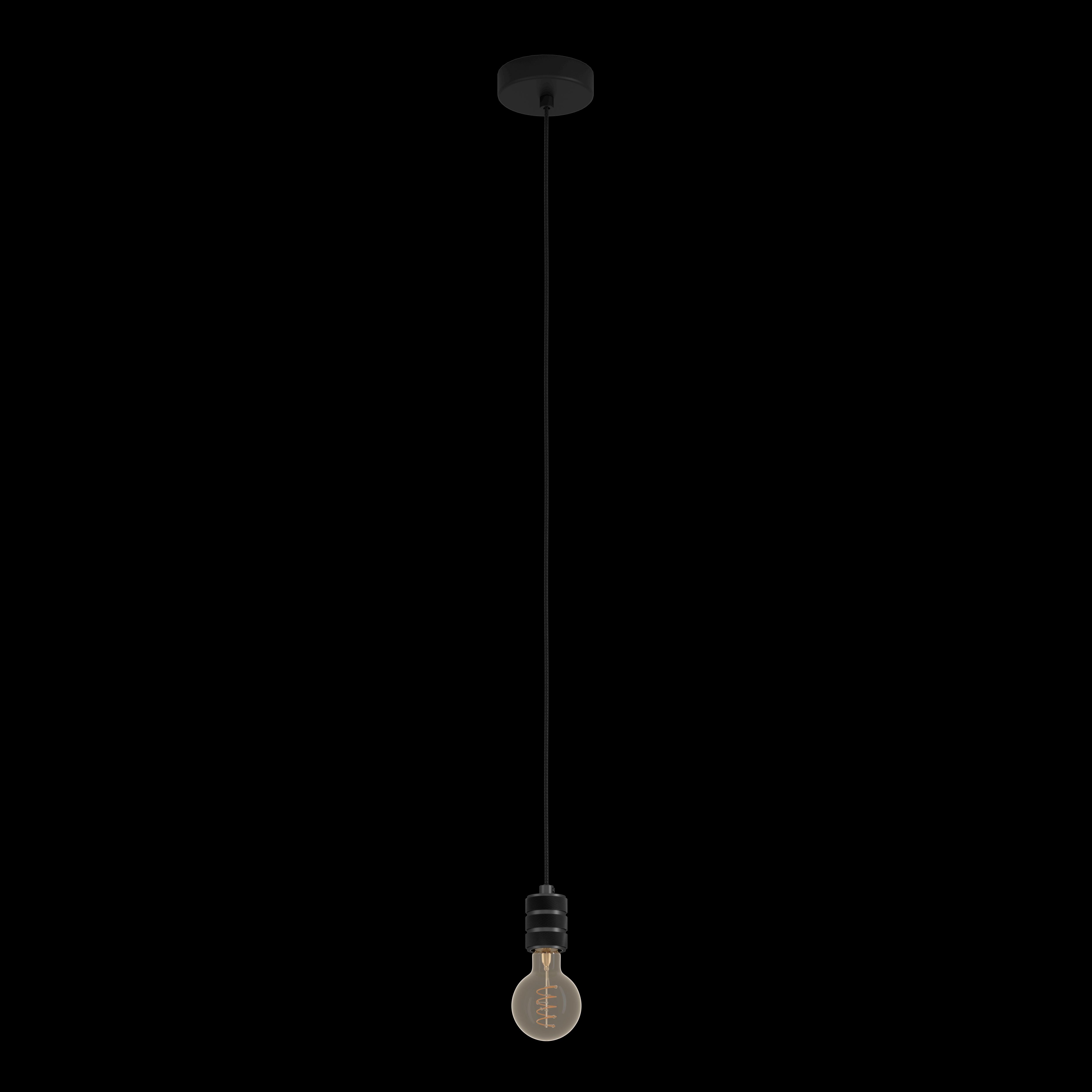 eglo yorth black nickel cable set ceiling pendant living room image