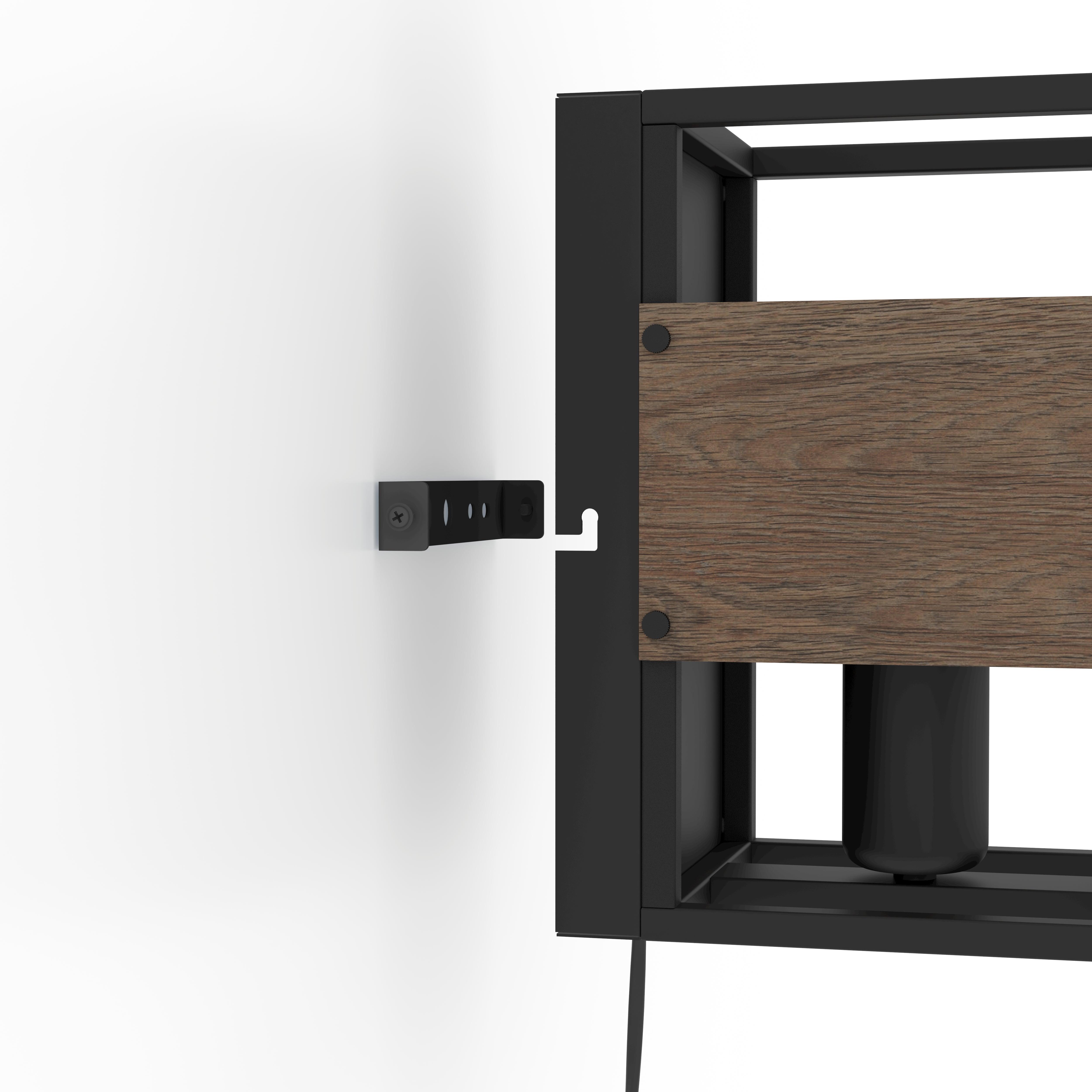 eglo evesham black brown wall light kitchen lighting 