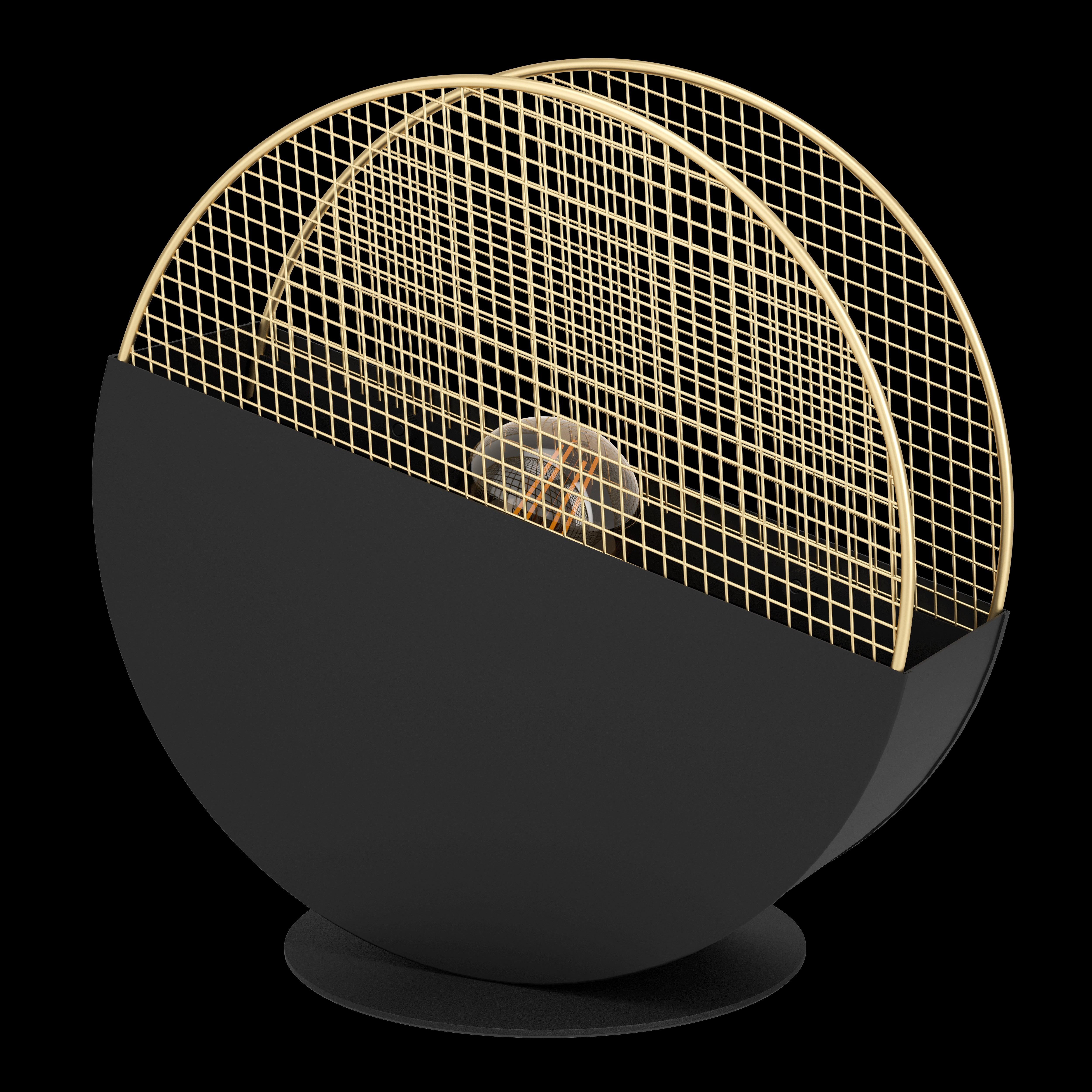 eglo mumbles black gold mesh table lamp kitchen lighting 
