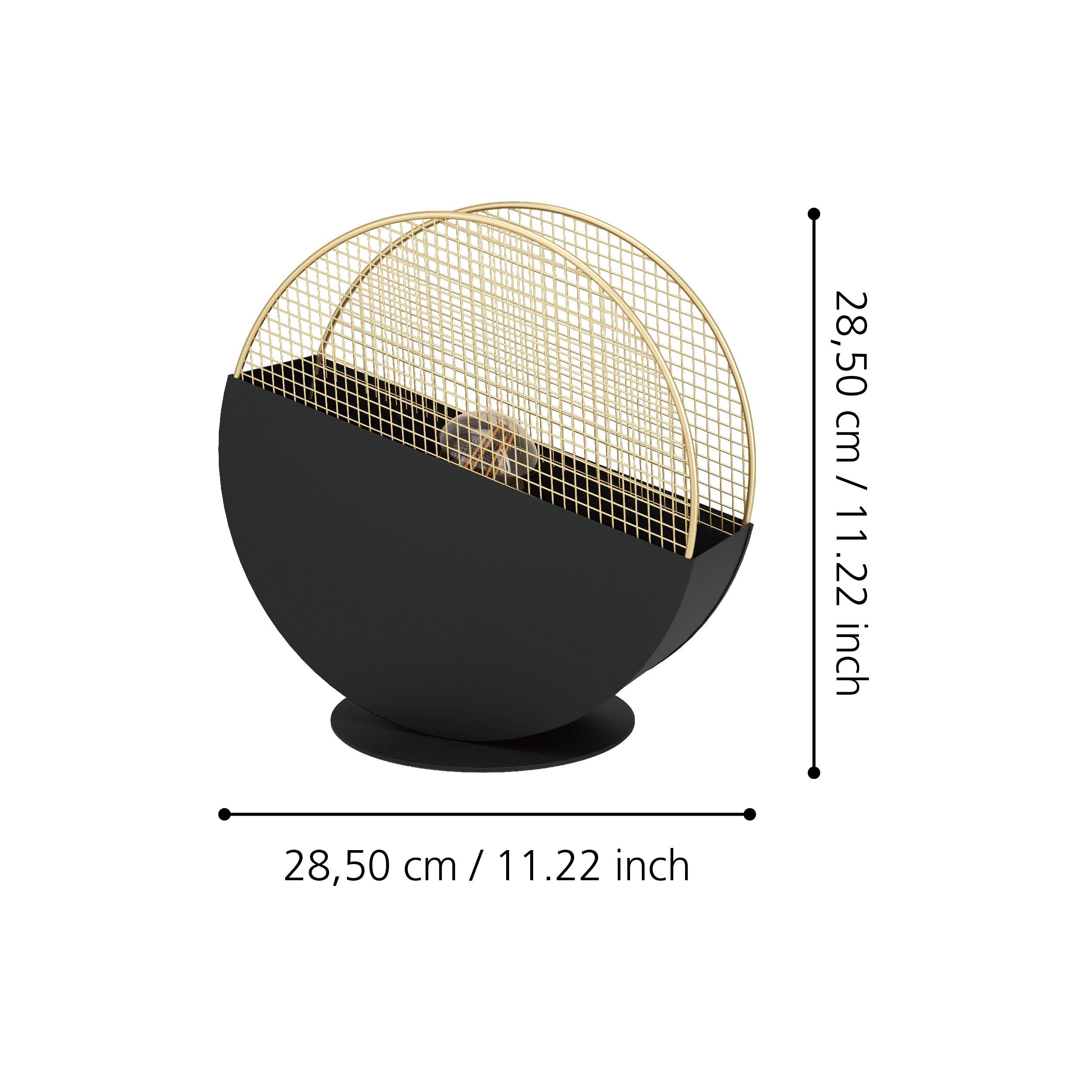 eglo mumbles black gold mesh table lamp Kitchen Lighting Close Up