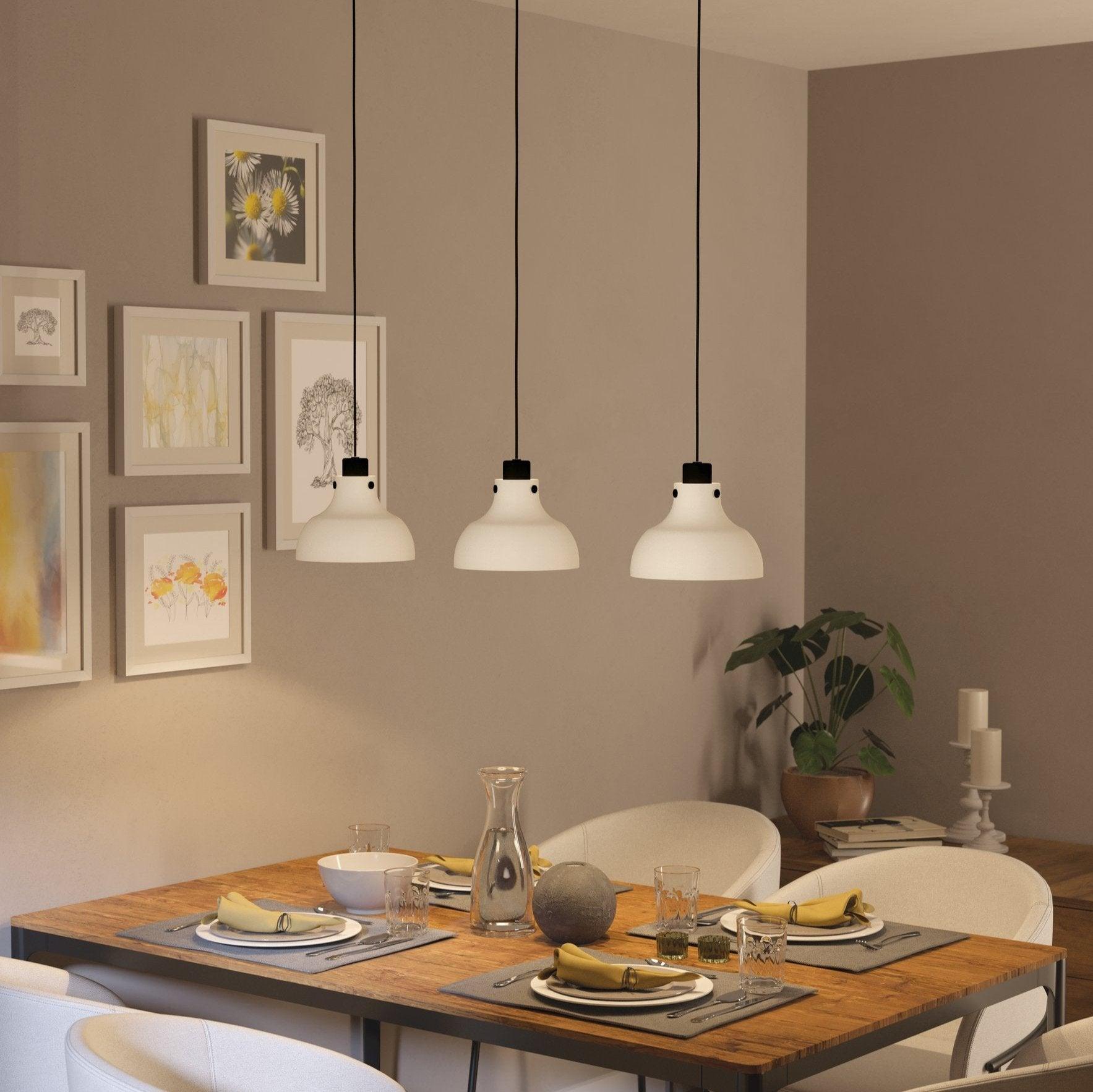 eglo matlock 3 light pale grey industrial ceiling pendant
