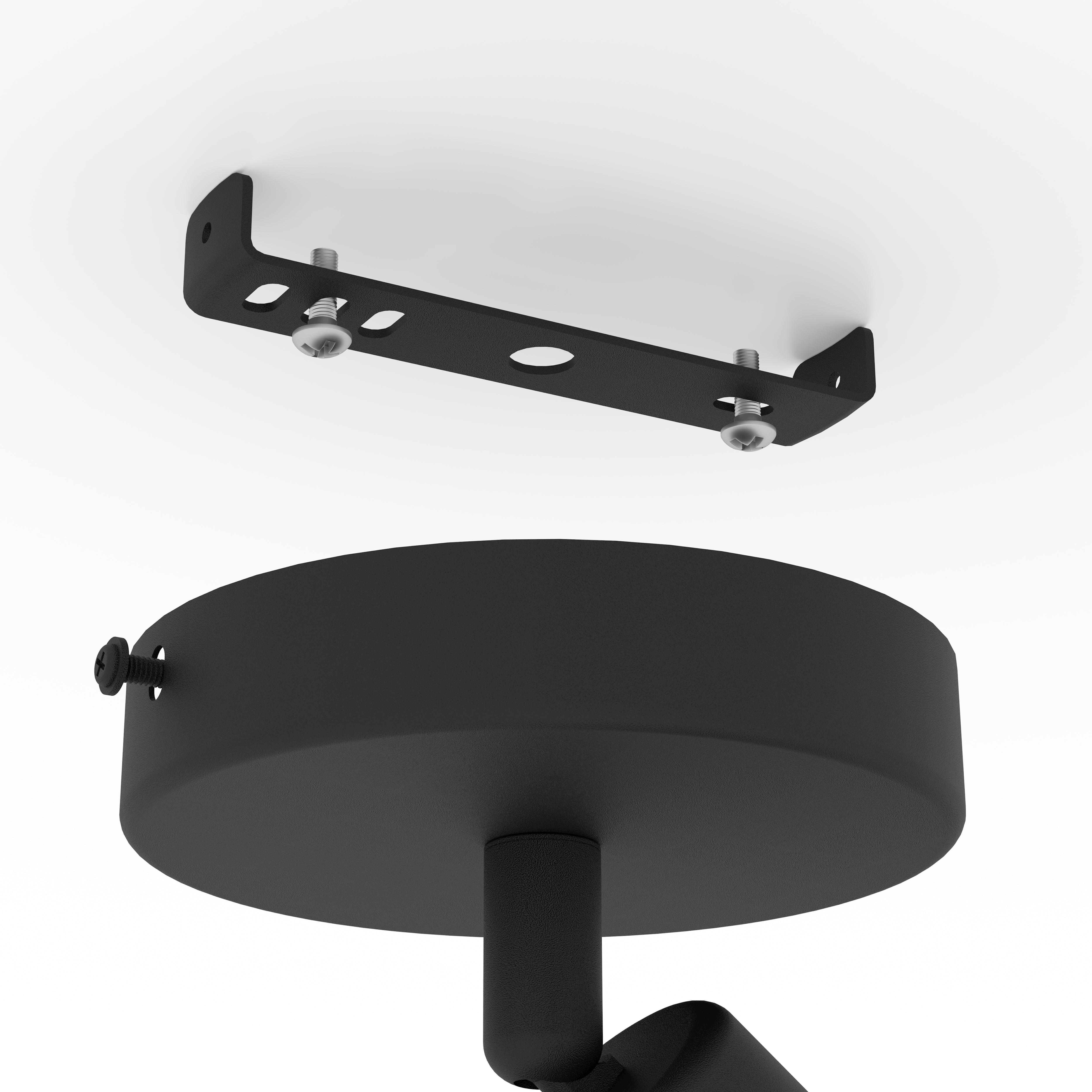 eglo matlock black grey spotlight Kitchen Lighting Close Up