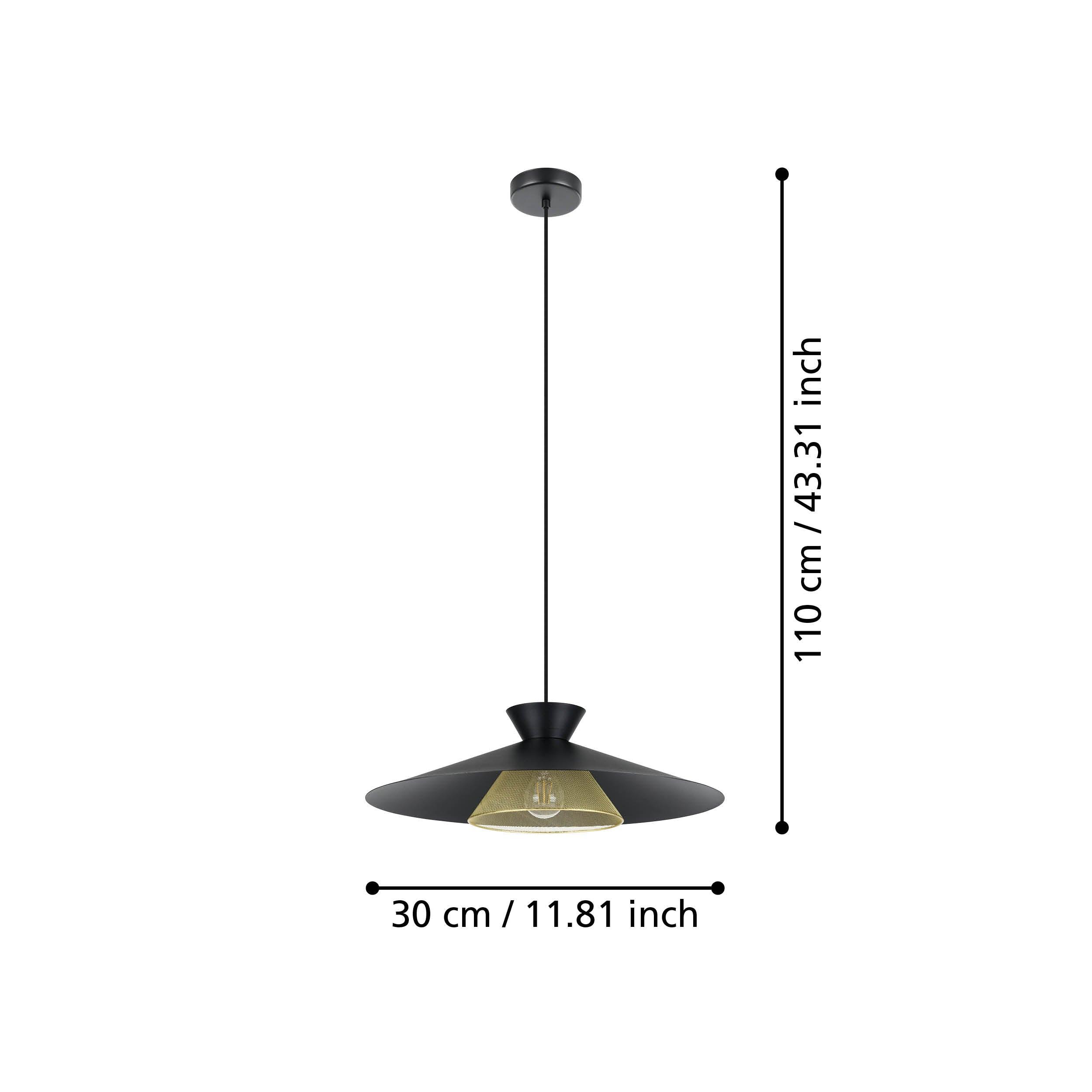 eglo grizedale black brass japanese inspired ceiling pendant kitchen lighting 