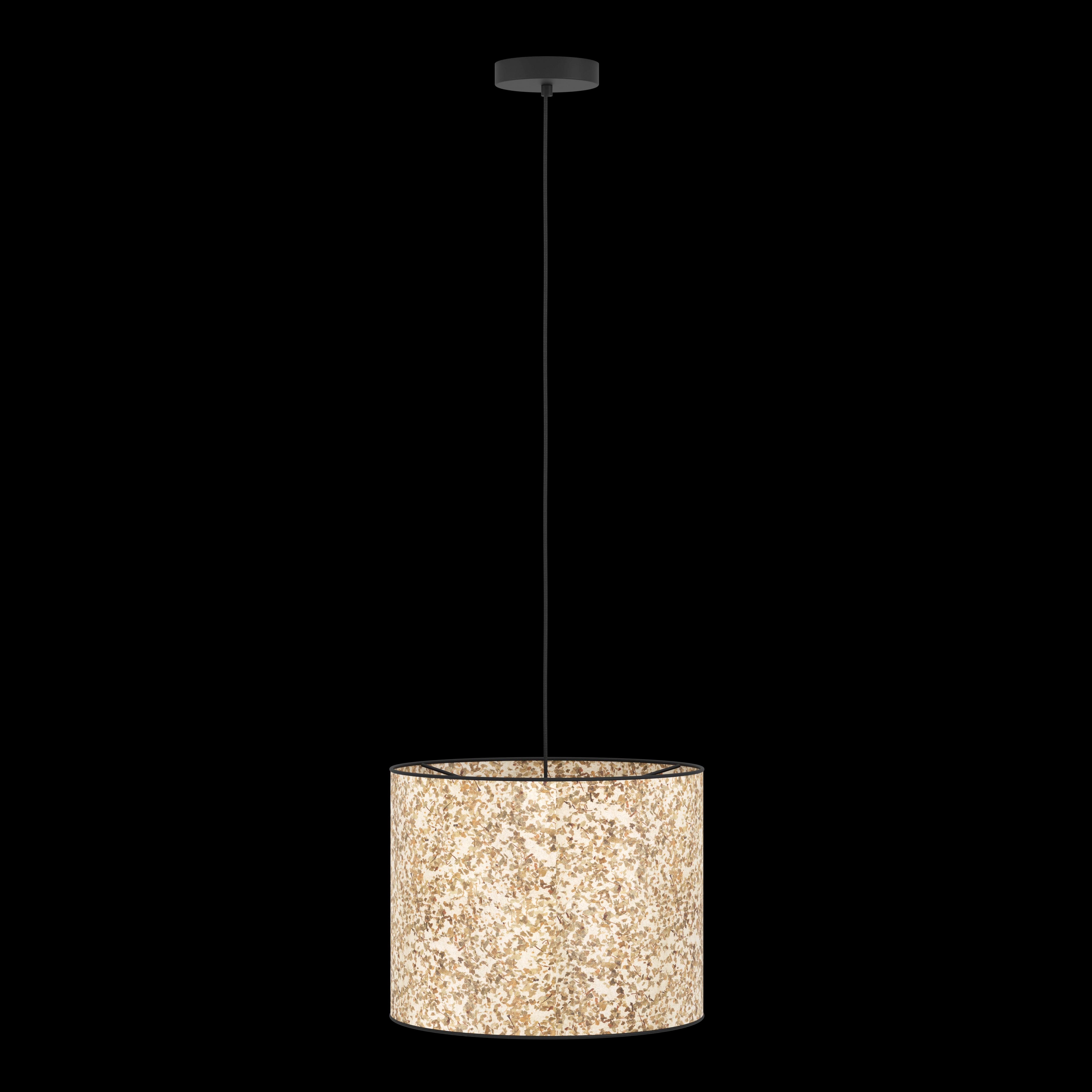 eglo butterburn birch leave fabric ceiling pendant living room image