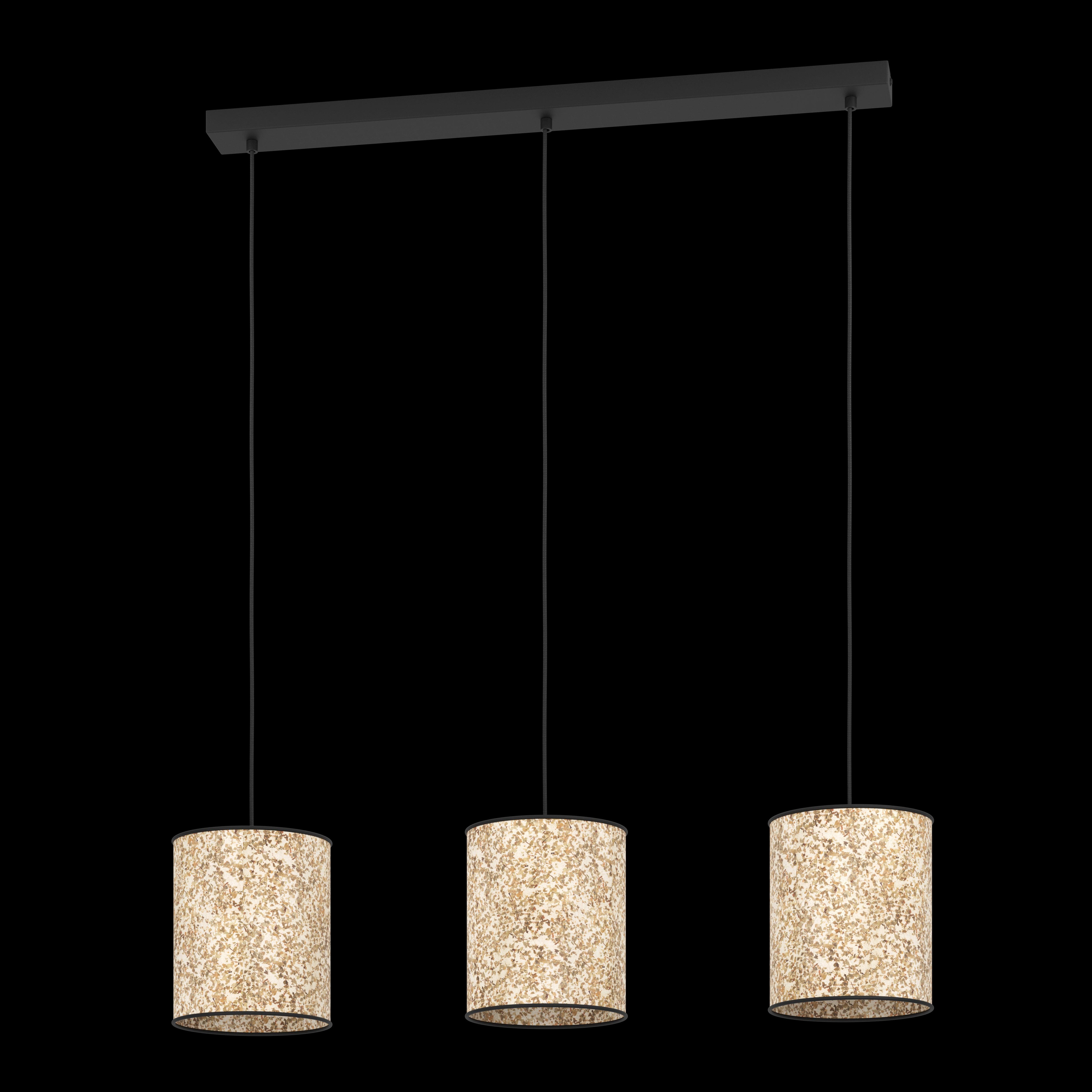 eglo butterburn 3 light birch leave fabric ceiling pendant kitchen lighting 