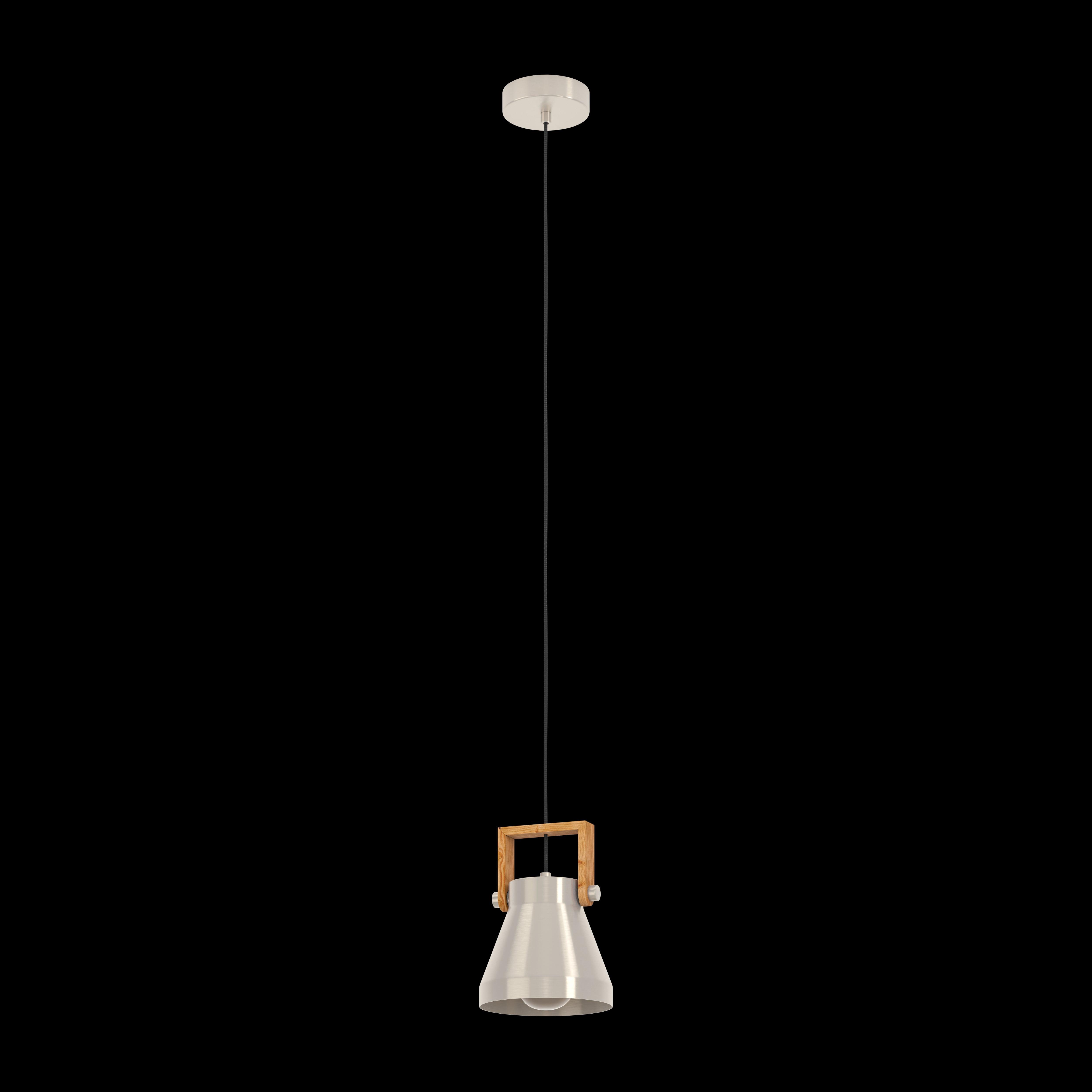 eglo cawton silver wooden ceiling pendant Kitchen Lighting Close Up