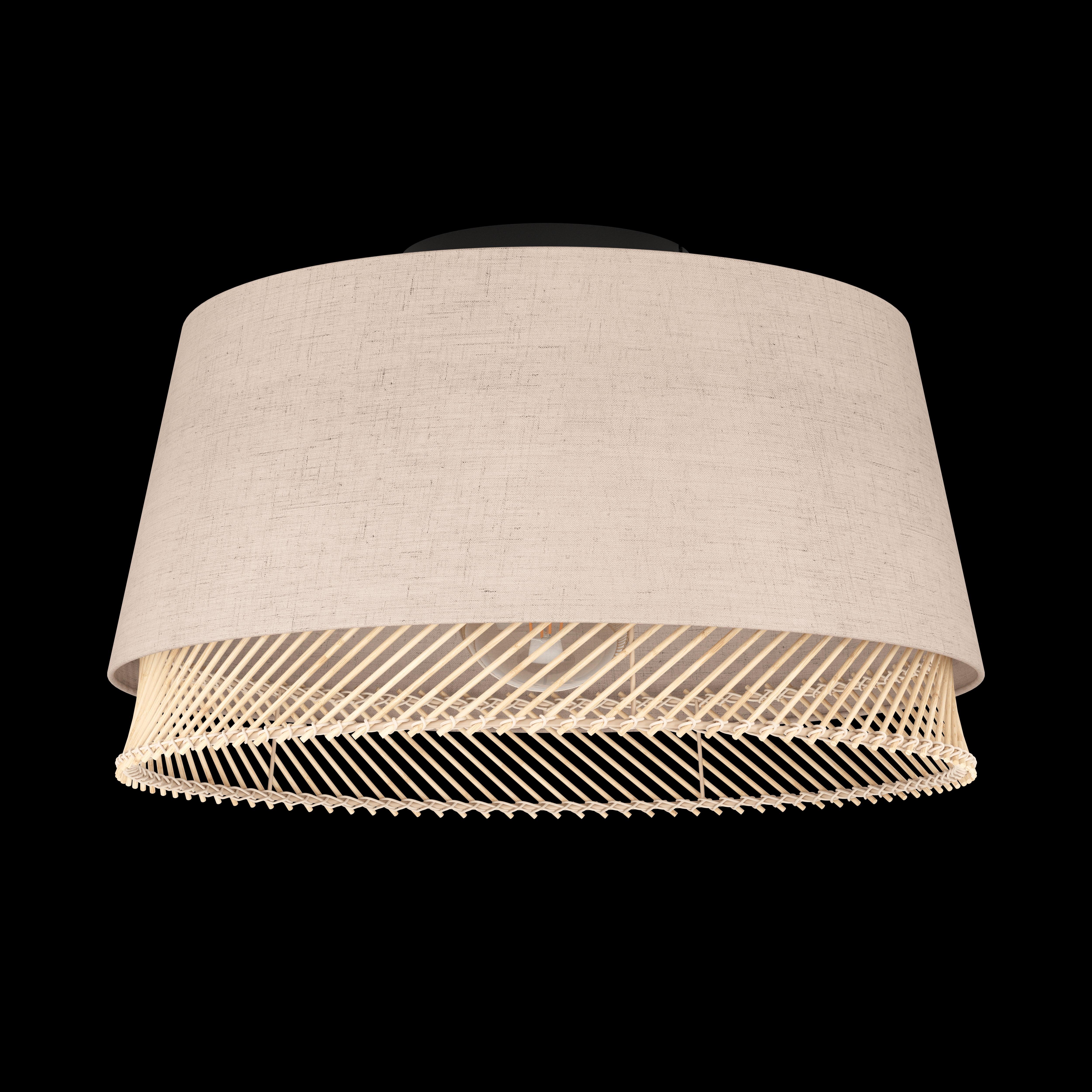 eglo tabley flush wood fabric ceiling light living room image