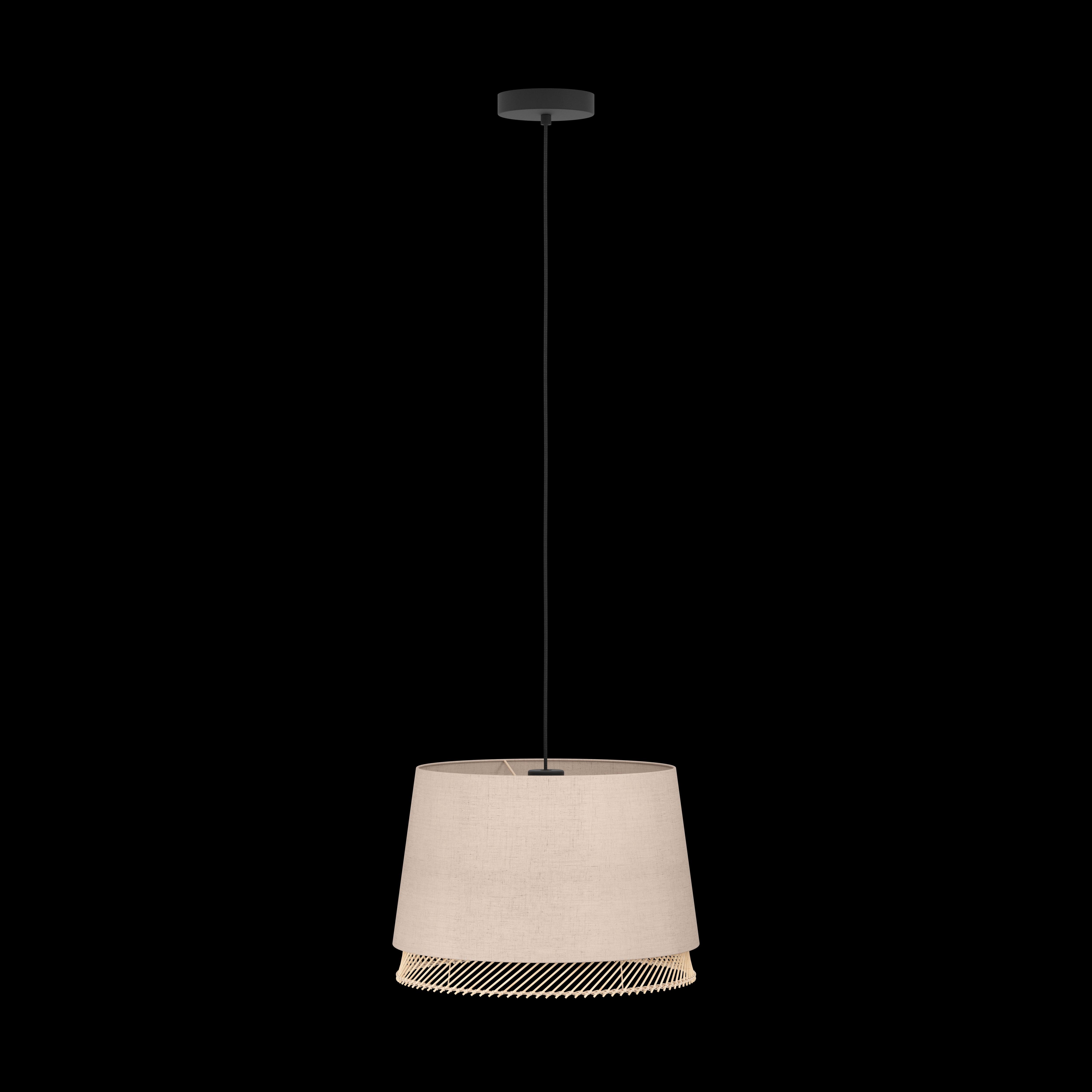 eglo tabley linen bamboo ceiling pendant living room image