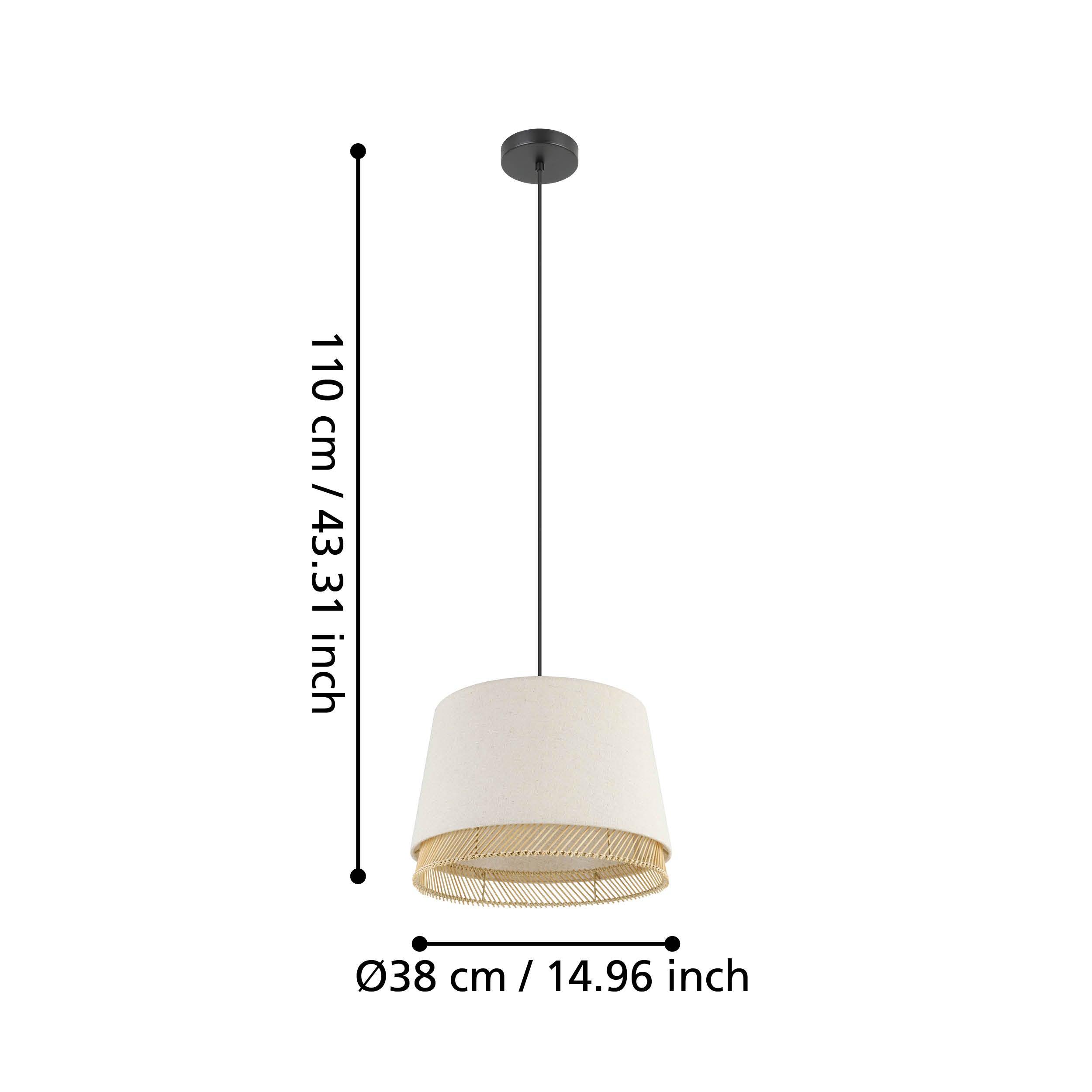 eglo tabley linen bamboo ceiling pendant kitchen lighting 
