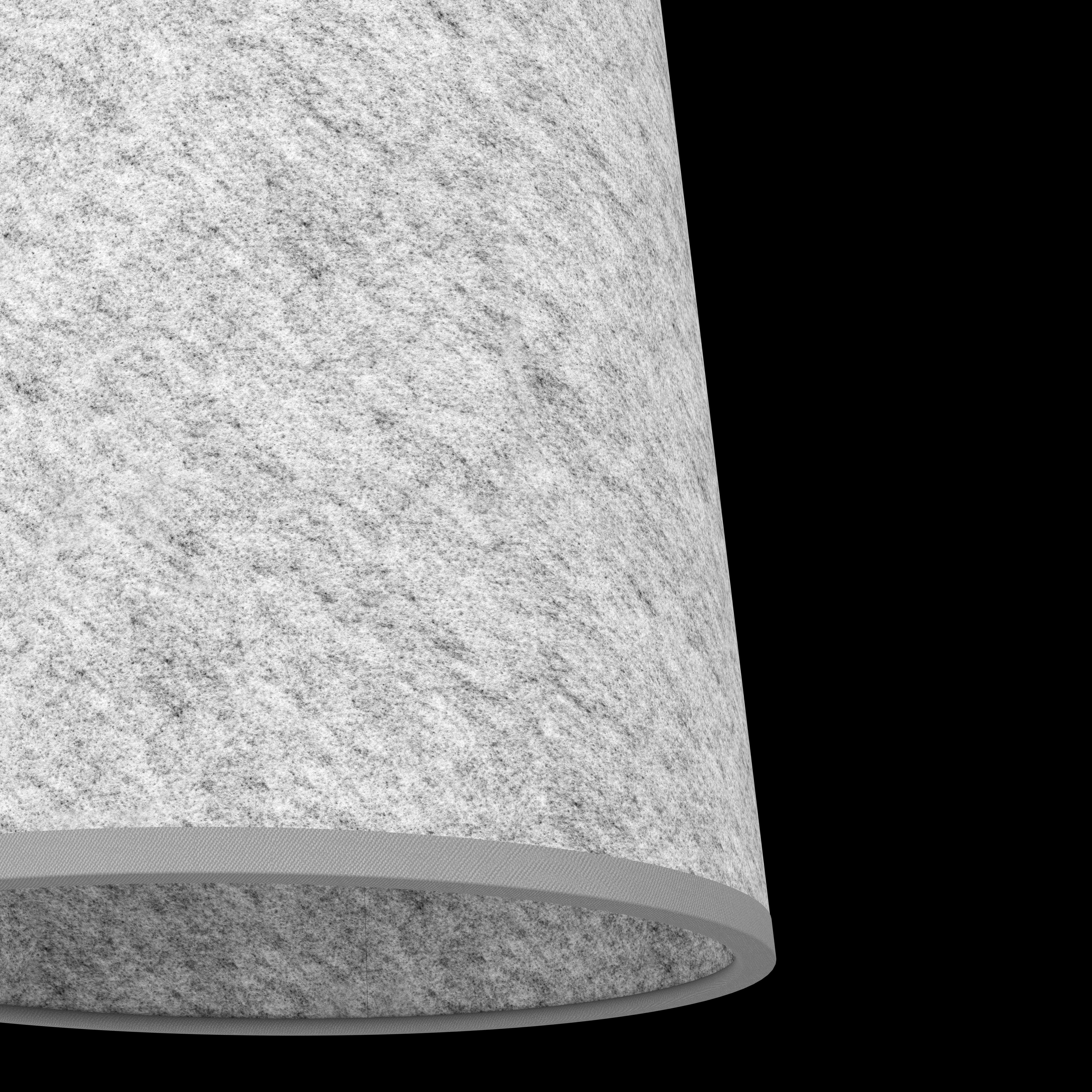 eglo alsager 3 light grey felt conical ceiling pendant Kitchen Lighting Close Up