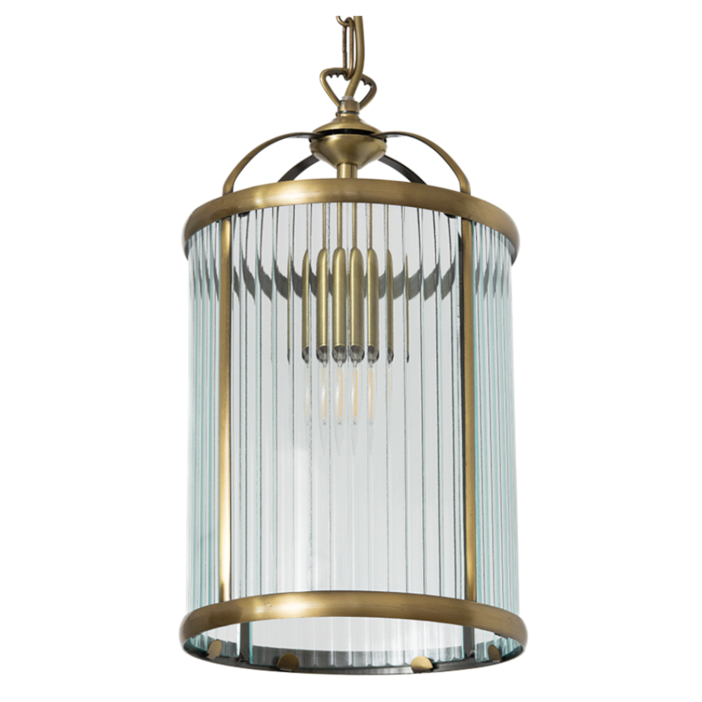 Fern Antique Brass Hallway Ceiling Light