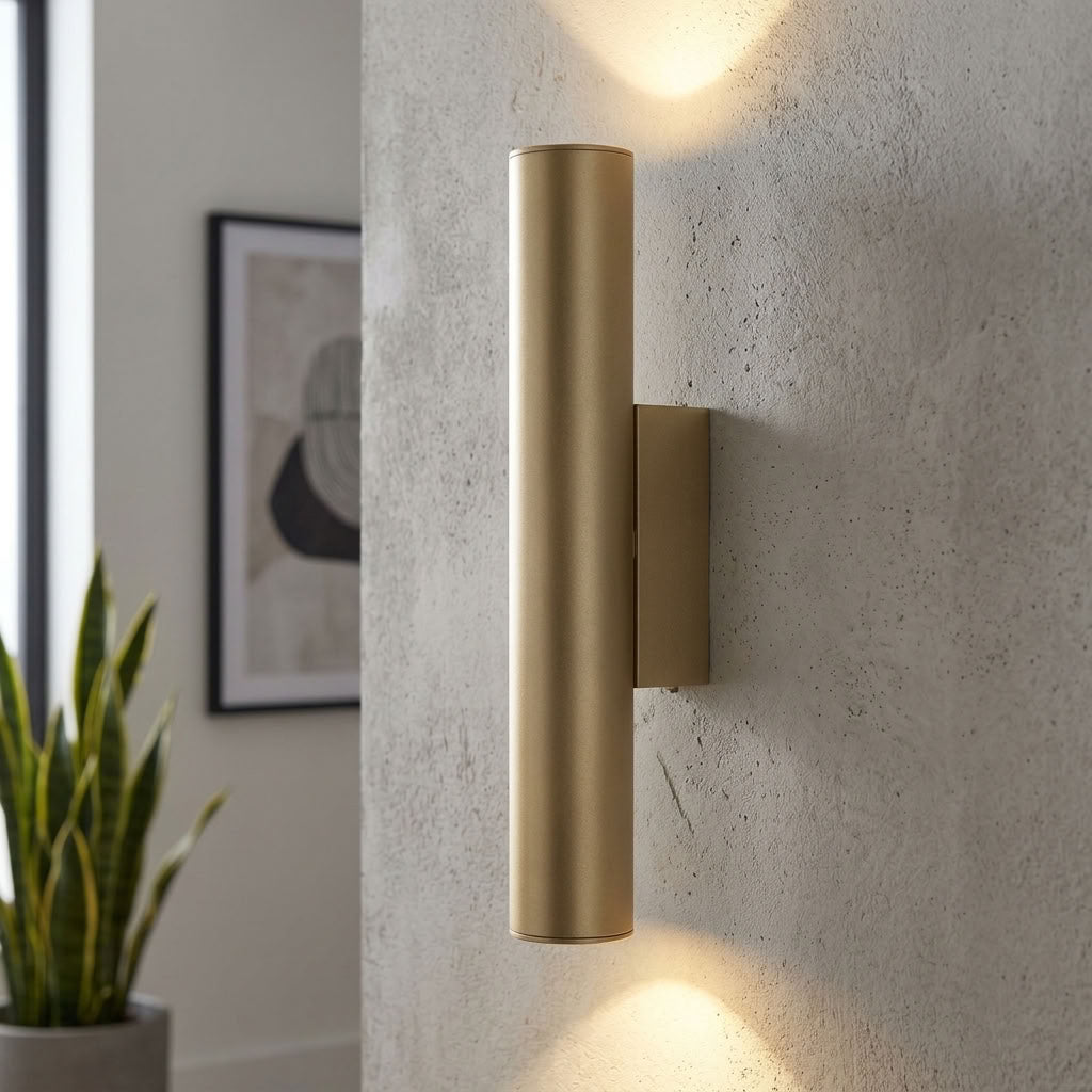 Beacon, Latte, Aluminium Wall Light - Up/Down Dimmable