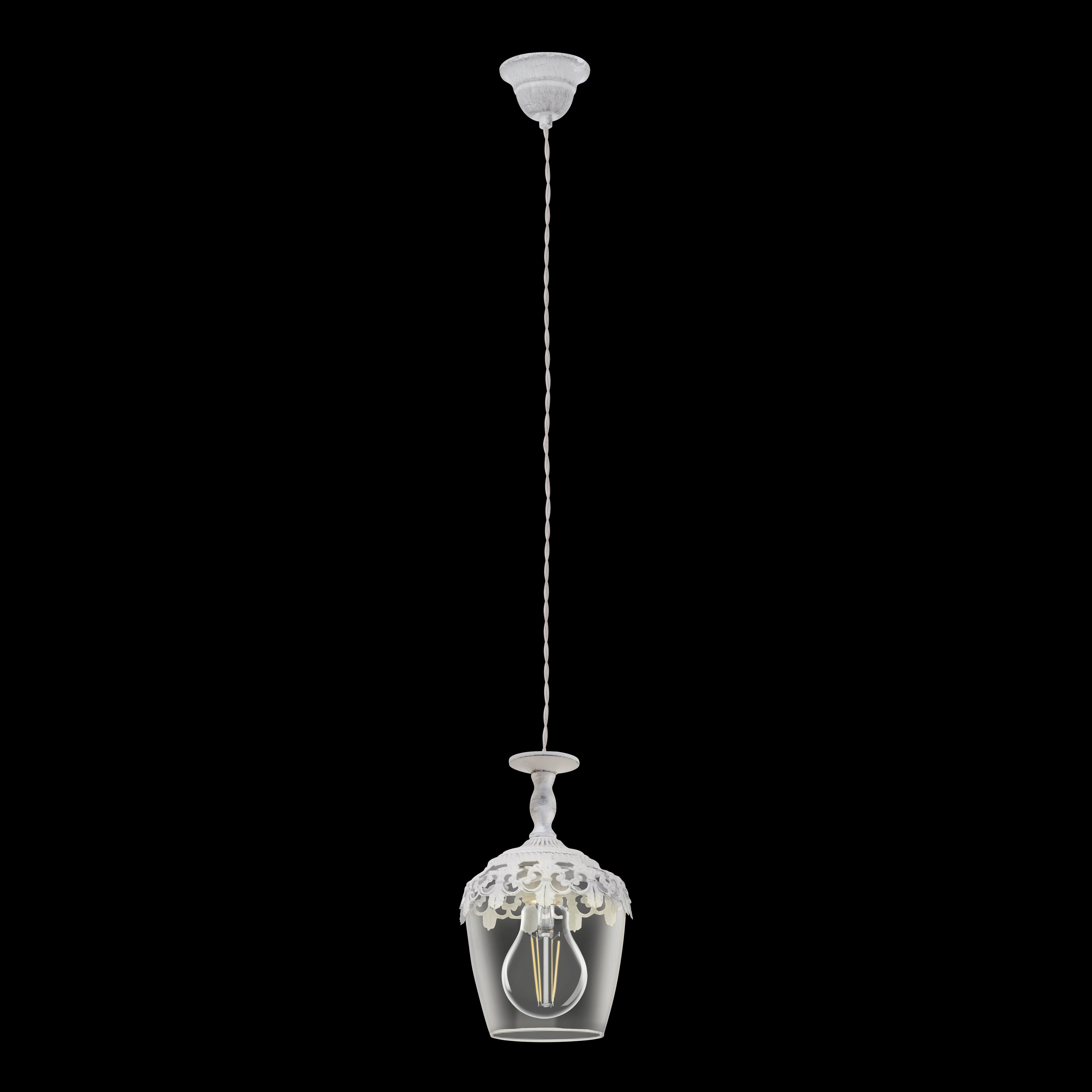 eglo sudbury white glass ceiling pendant