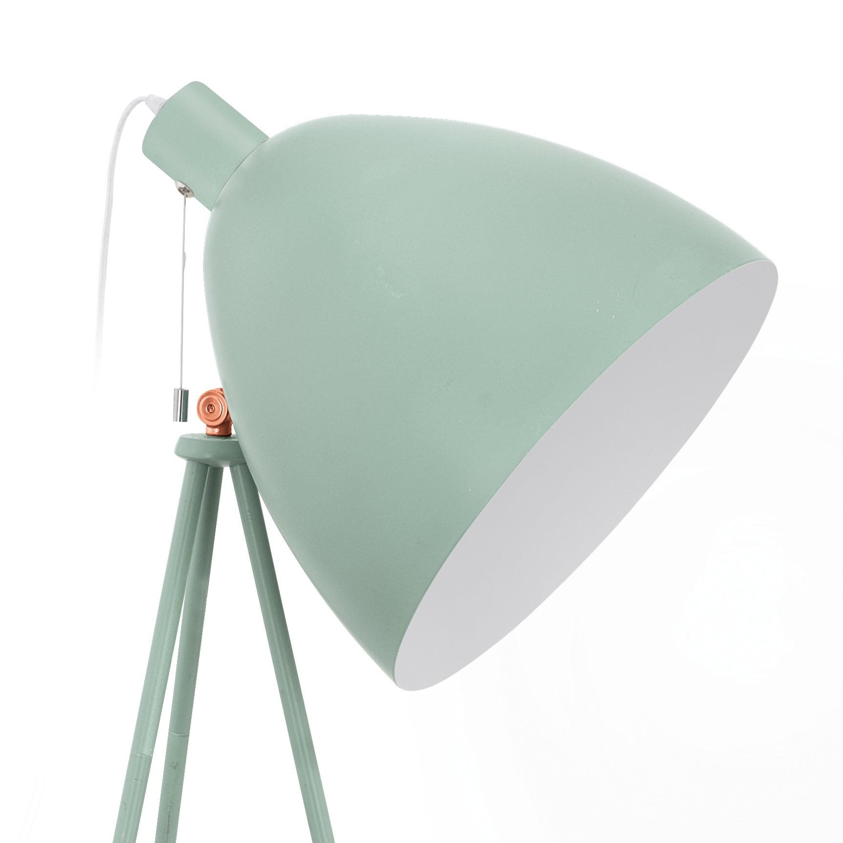 eglo dundee mint green copper tripod floor lamp kitchen lighting 