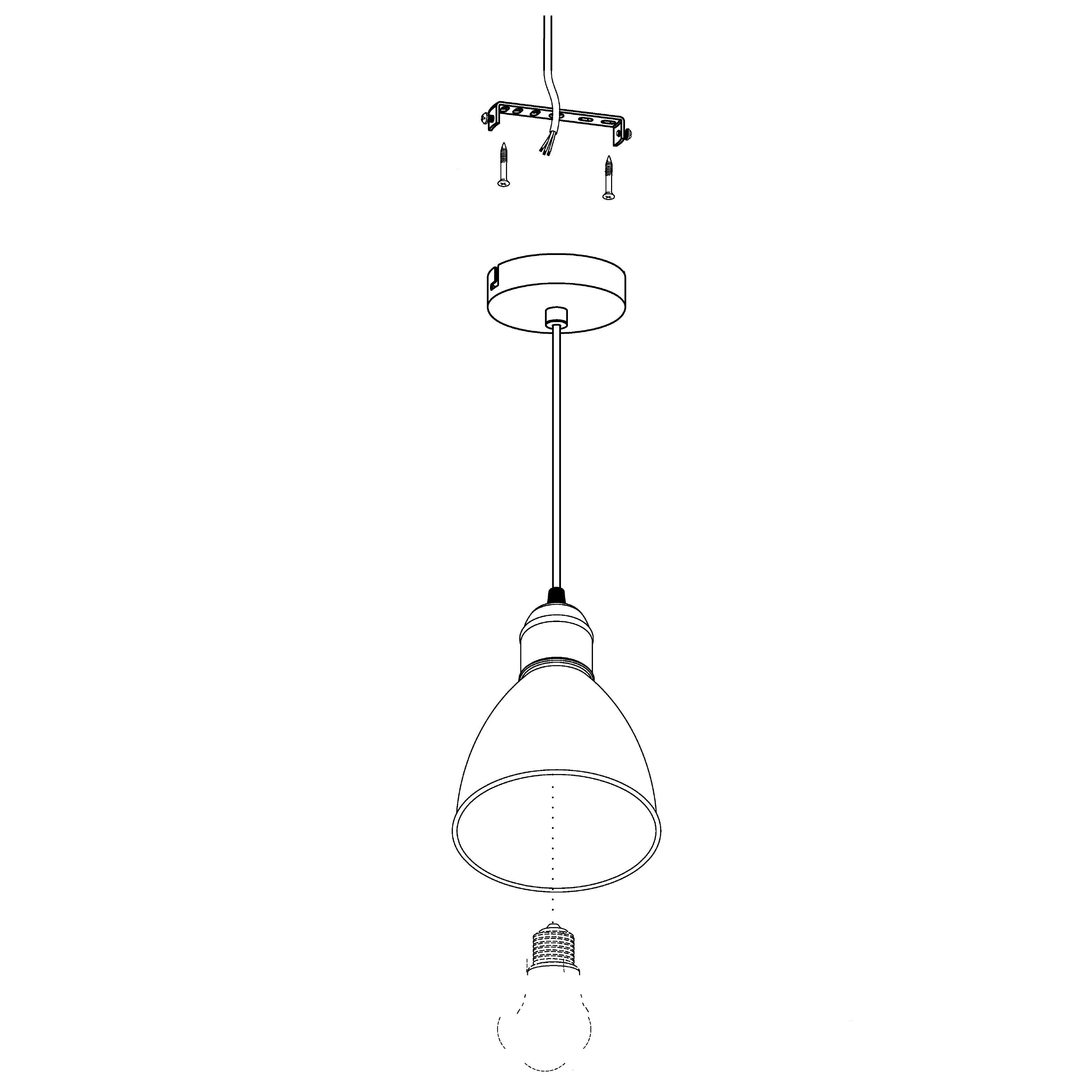 eglo priddy 1 antique copper round metal industrial ceiling pendant Hallway Lighting Close up