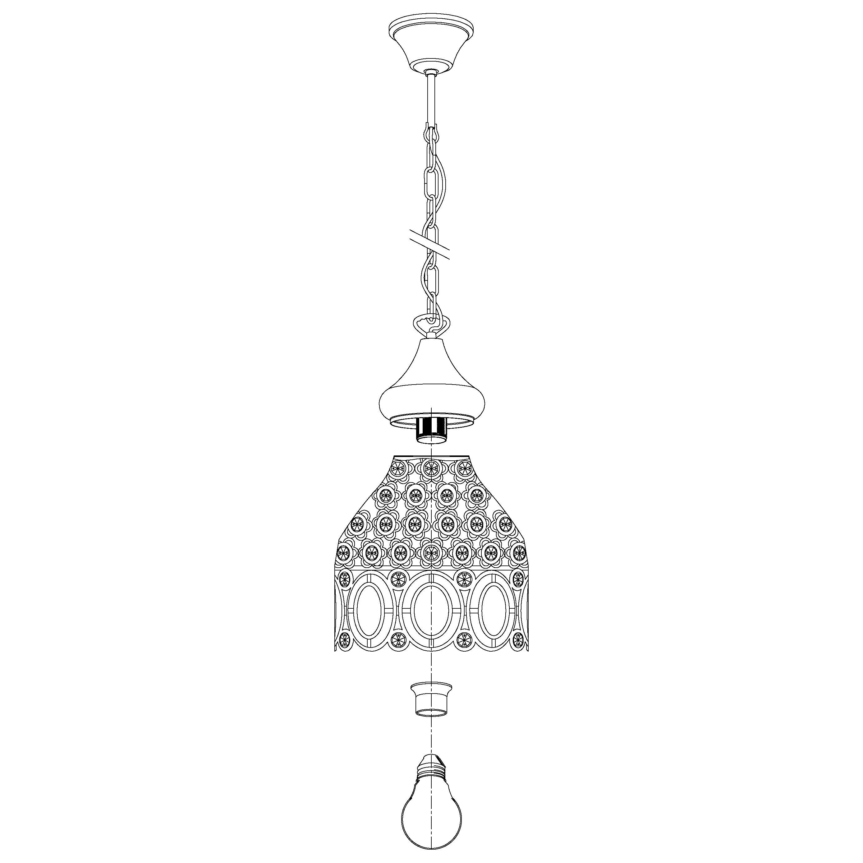 eglo jadida glass stones copper ceiling pendant hallway lighting 