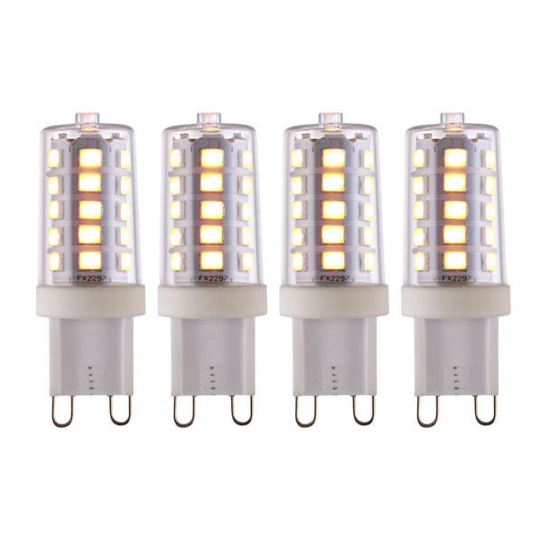 4 X G9 LED SMD Dimmable Light Bulb 3.7W Warm White