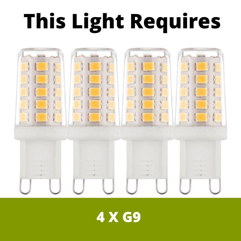 Hudson 4 Light Bathroom Wall Light